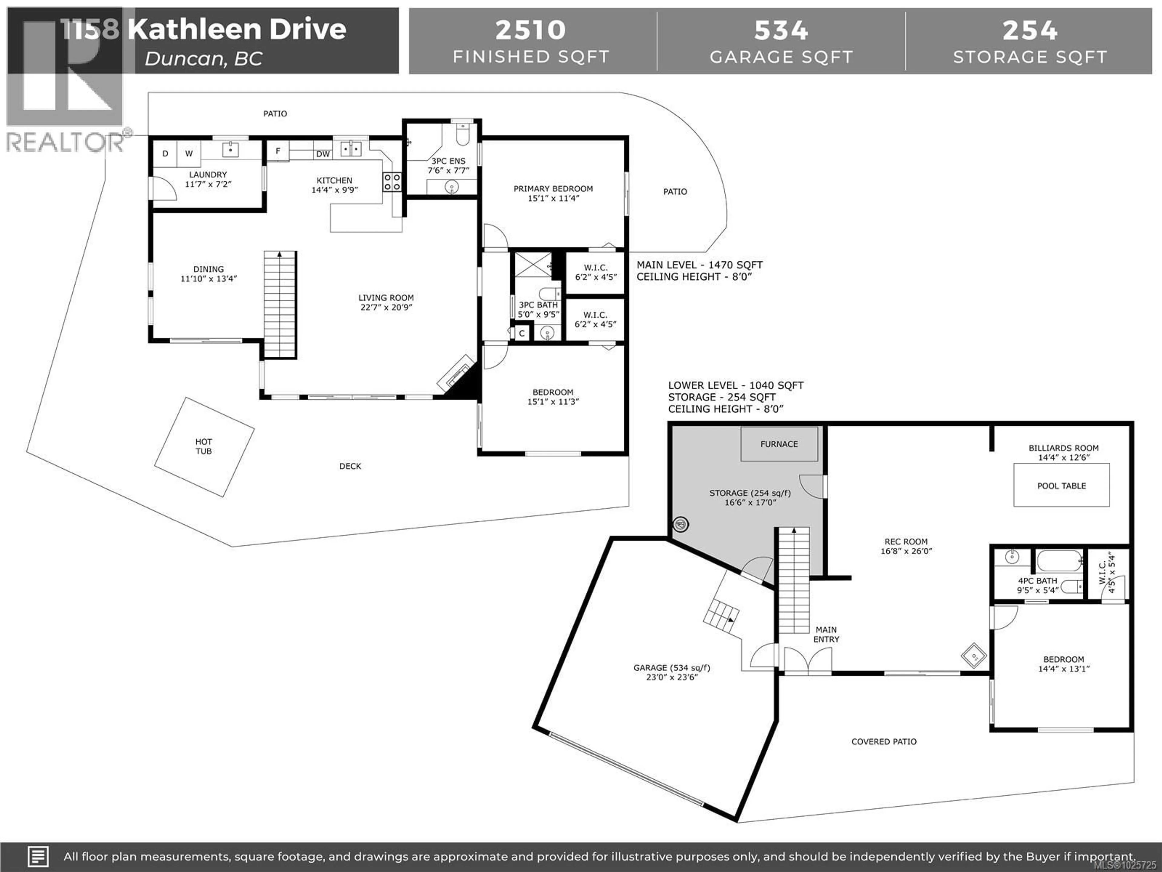 Floor plan for 1158 KATHLEEN DRIVE, Duncan British Columbia V9L5S4