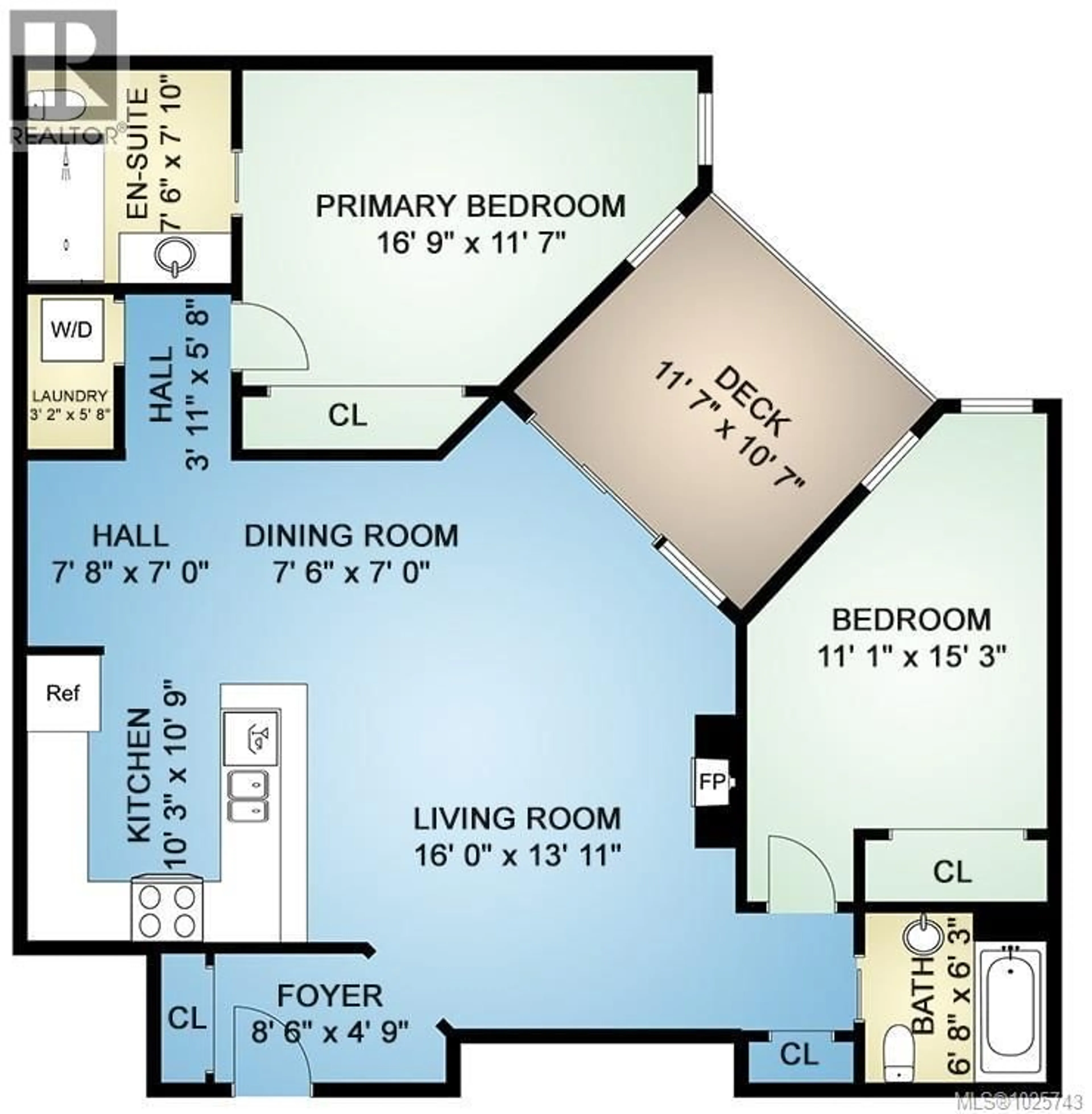 Floor plan for 210 - 1642 MCKENZIE AVENUE, Saanich British Columbia V8N0A3