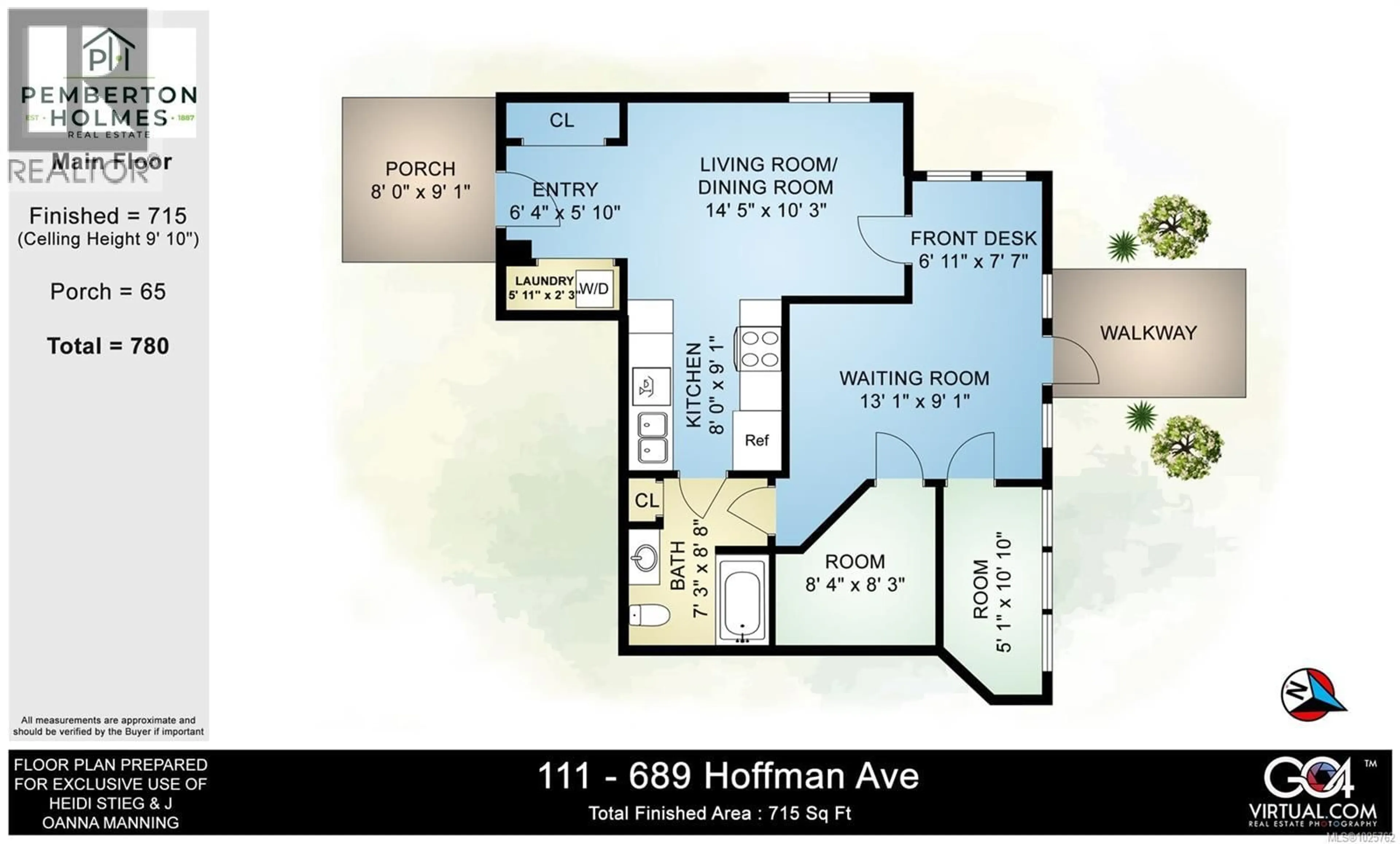 Floor plan for 111 - 689 HOFFMAN AVENUE, Langford British Columbia V9B4X1