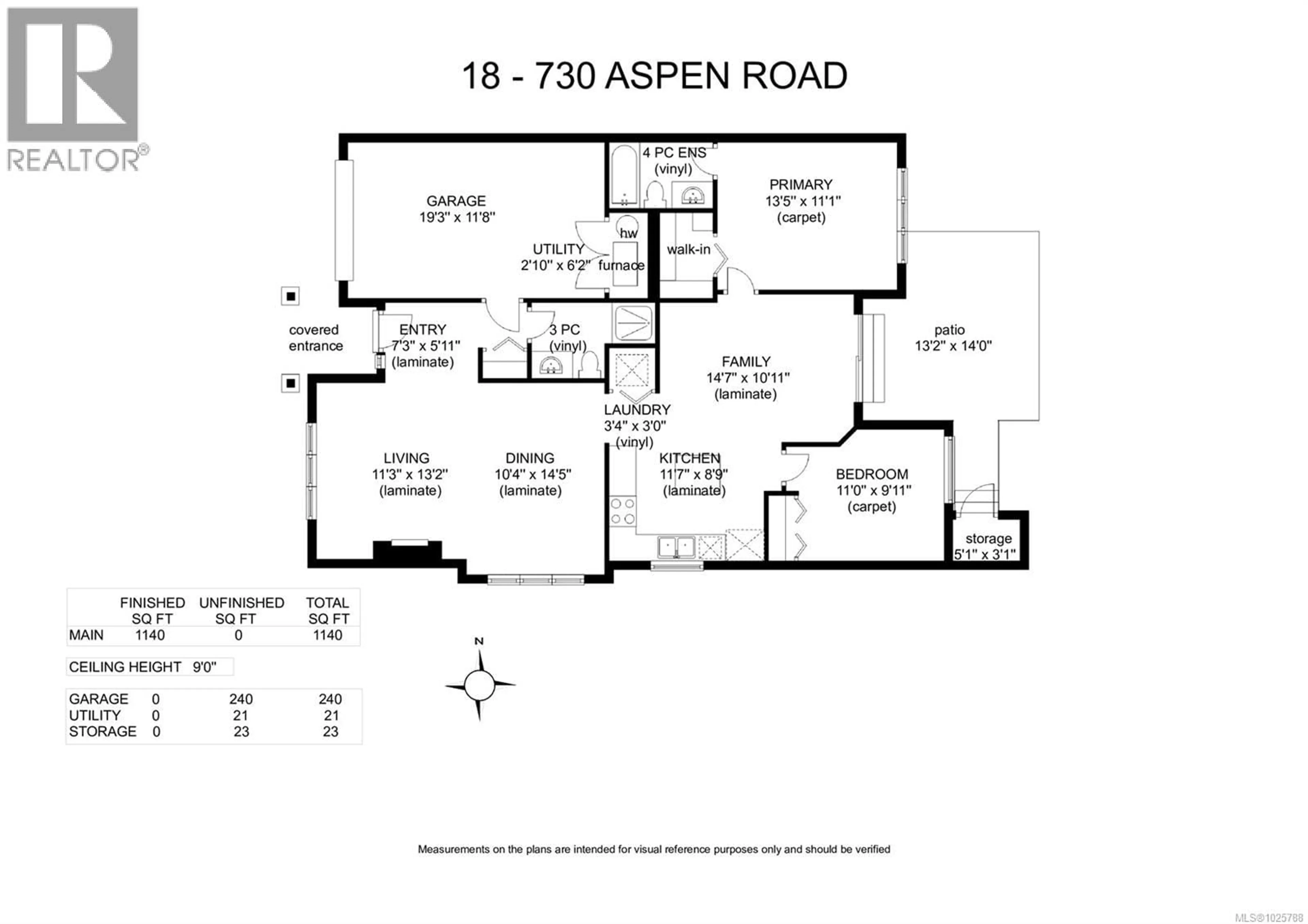 Floor plan for 18 - 730 ASPEN ROAD, Comox British Columbia V9M0A4