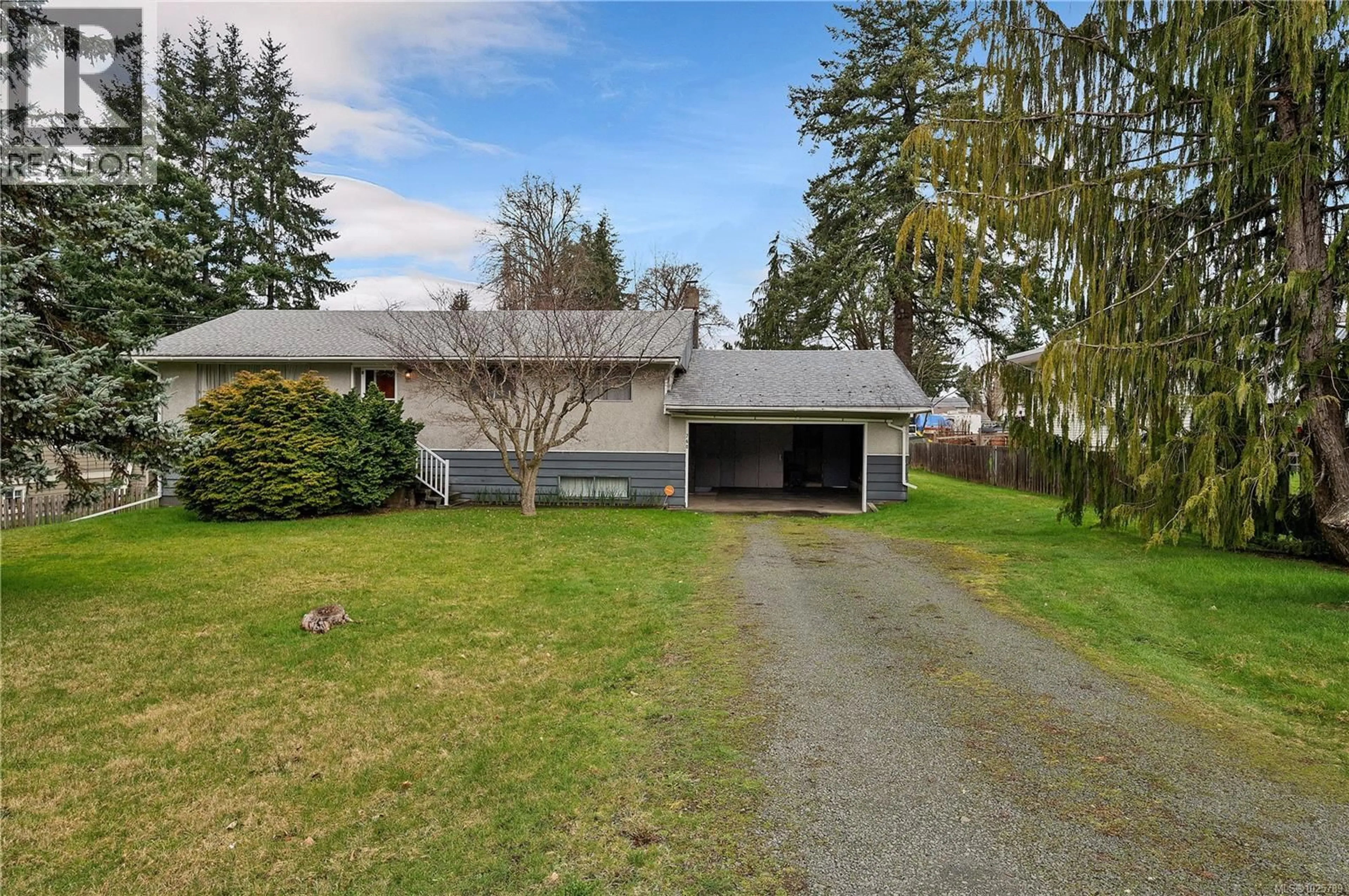 A pic from outside/outdoor area/front of a property/back of a property/a pic from drone, street for 760 NICHOLLS ROAD, Campbell River British Columbia V9W3P6