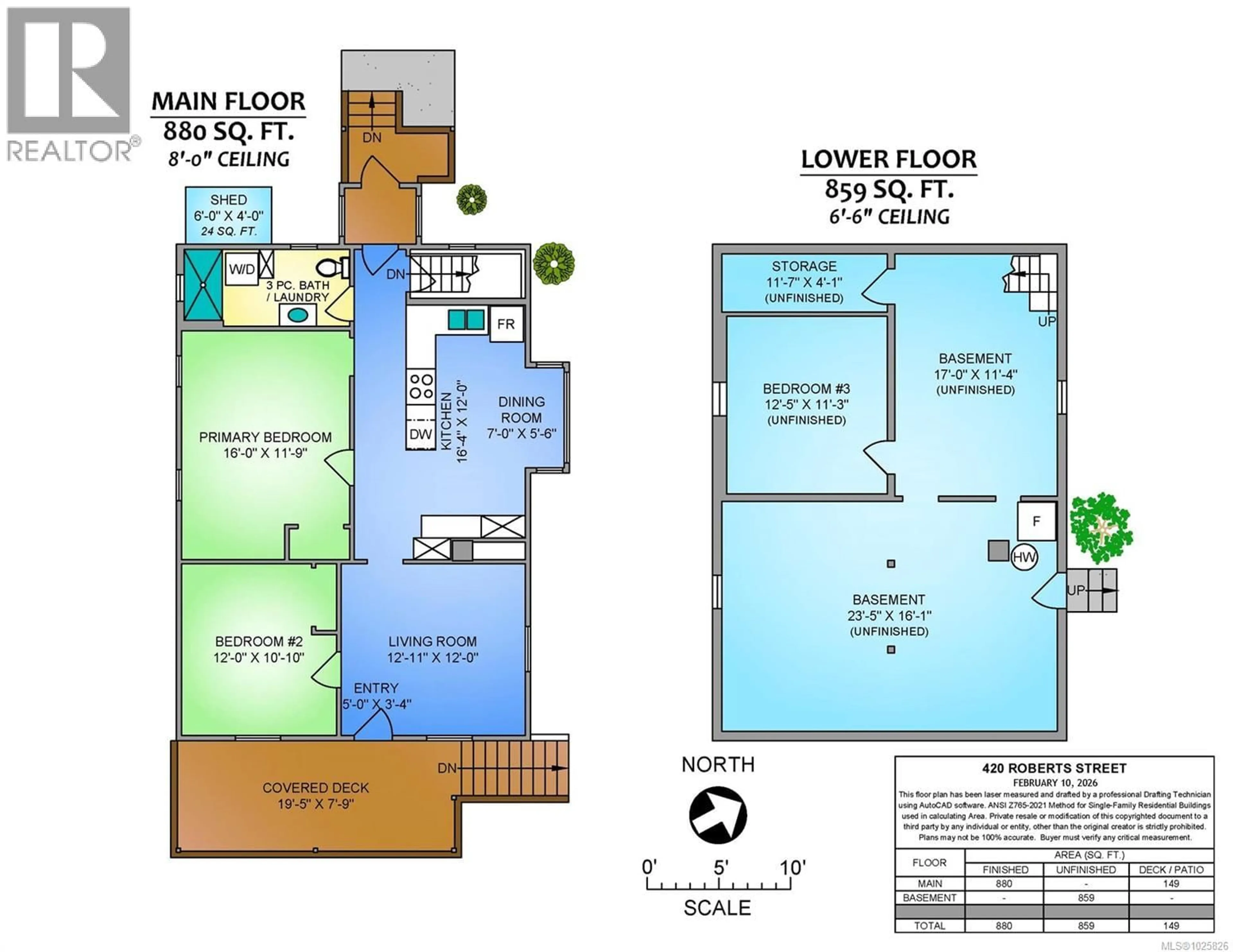 Floor plan for 420 ROBERTS STREET, Ladysmith British Columbia V9G1A6