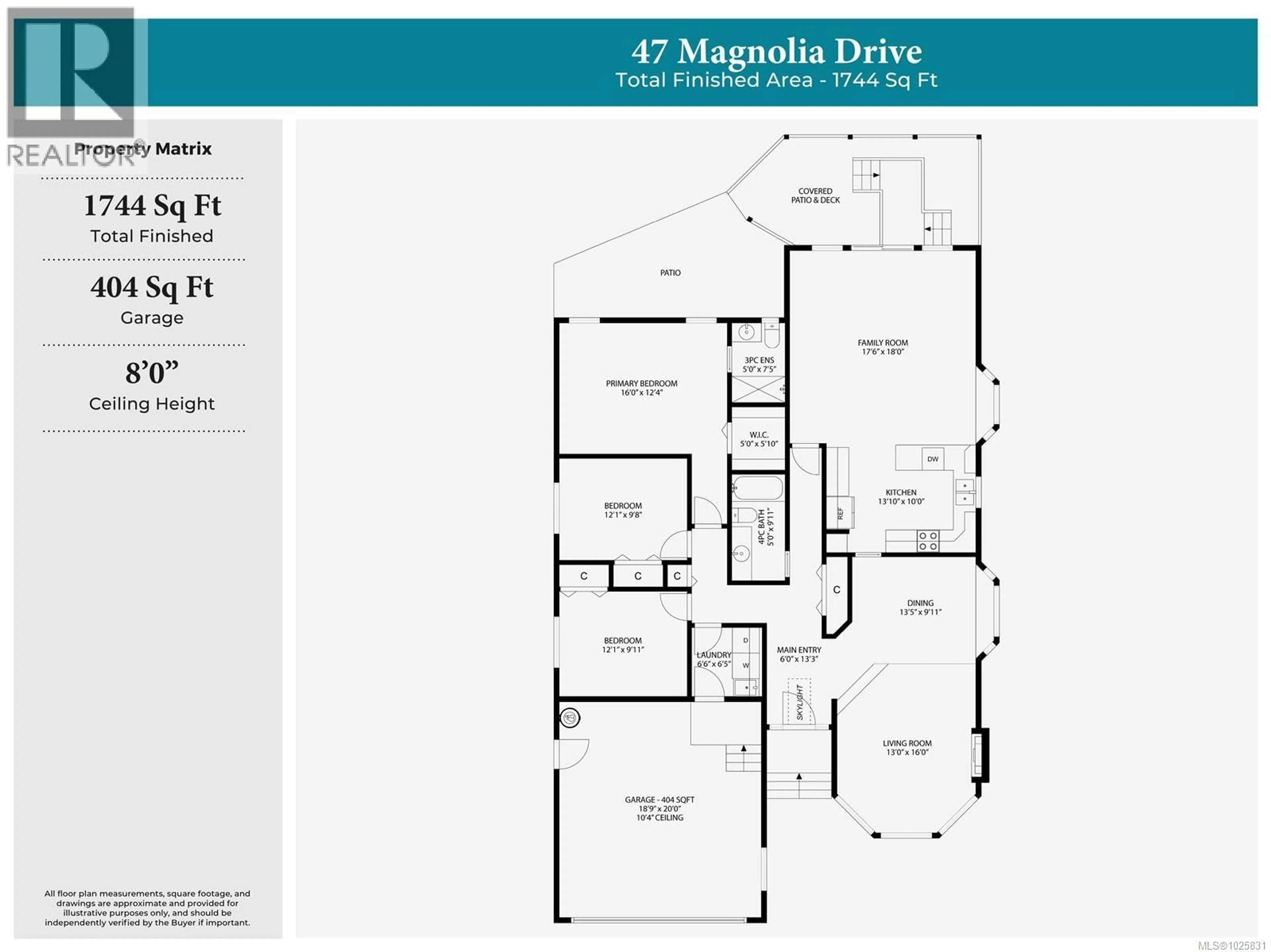 Floor plan for 47 MAGNOLIA DRIVE, Parksville British Columbia V9P2P5