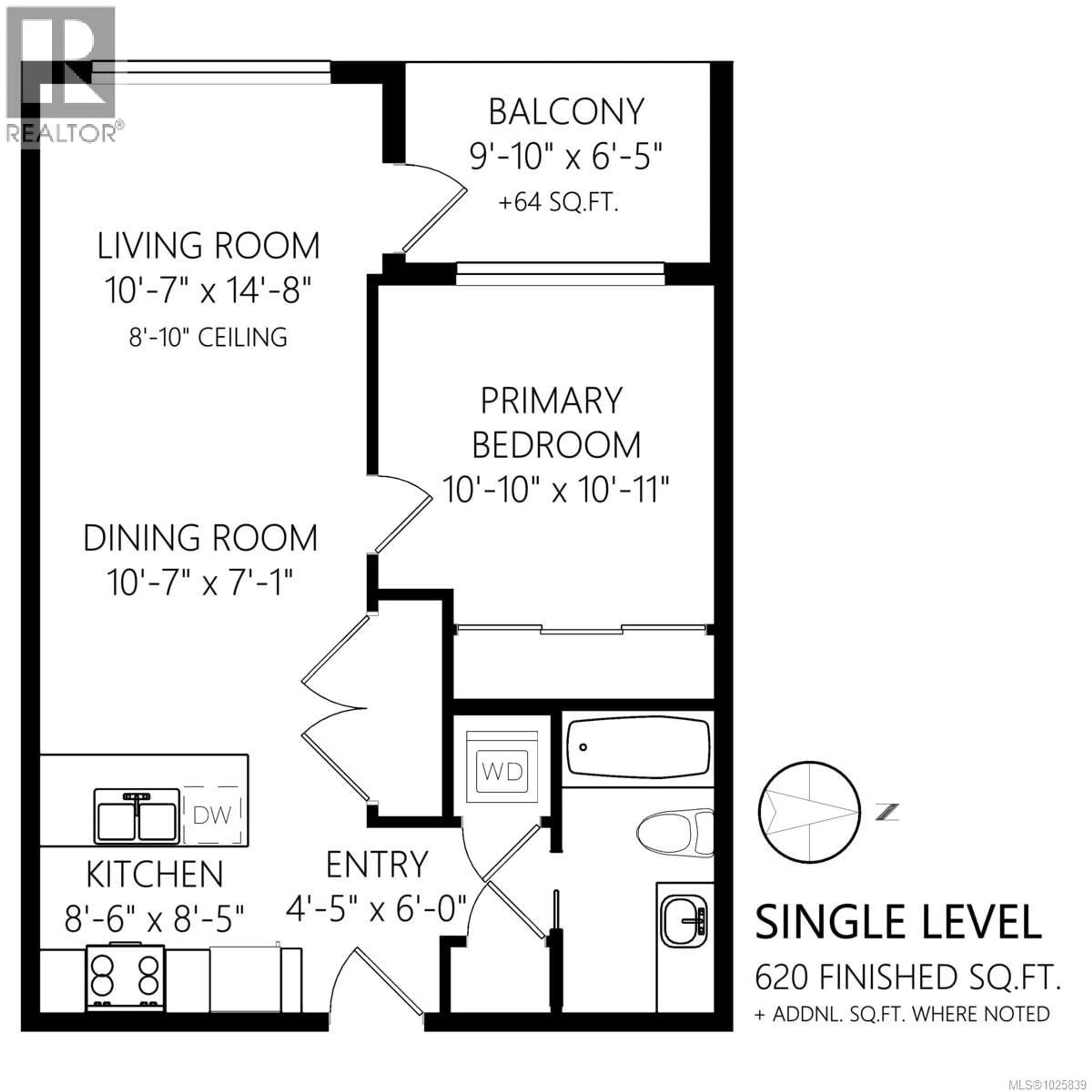 Floor plan for 209 - 1588 NORTH DAIRY ROAD, Saanich British Columbia V8T3V4