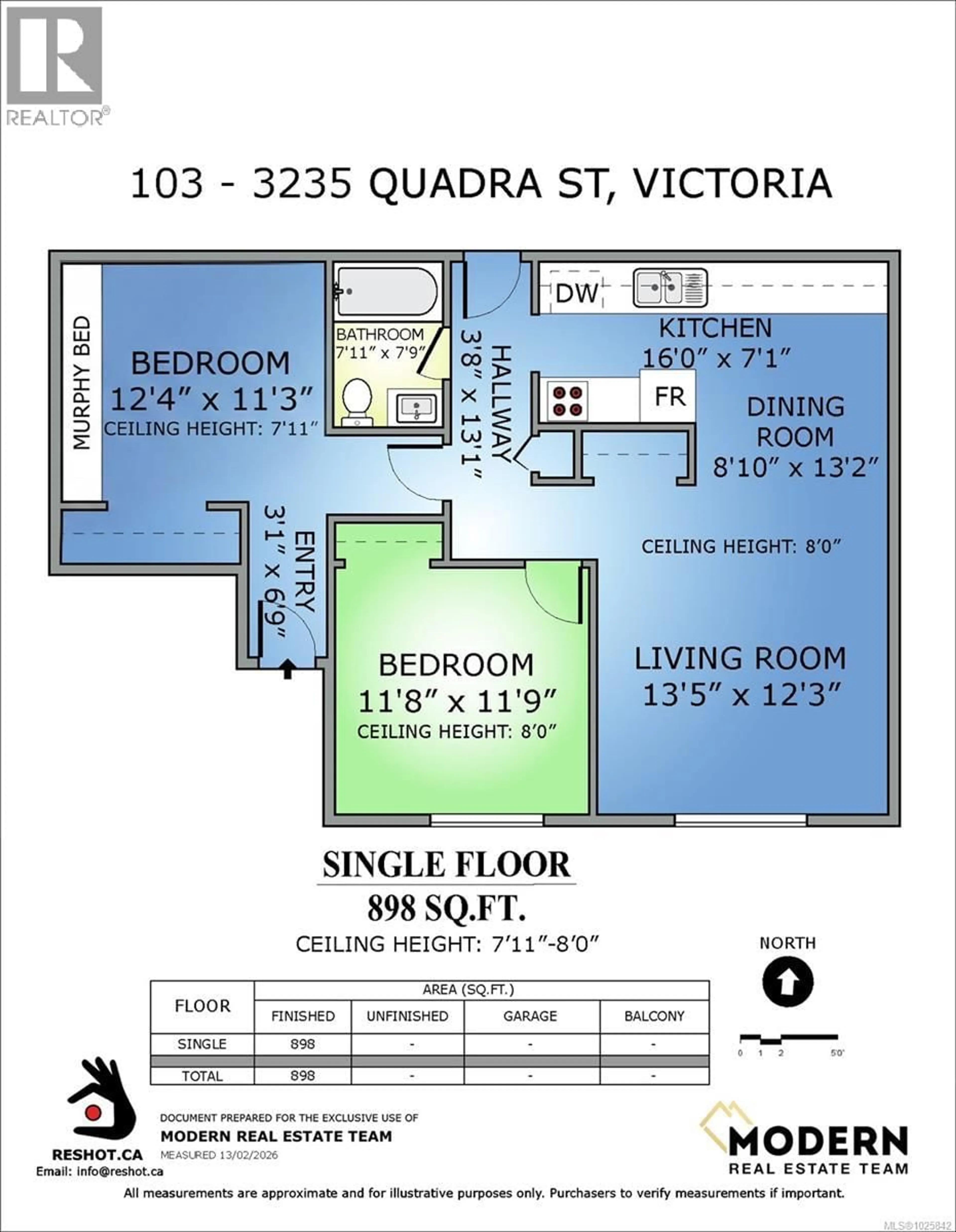 Floor plan for 103 - 3235 QUADRA STREET, Saanich British Columbia V8X1G4