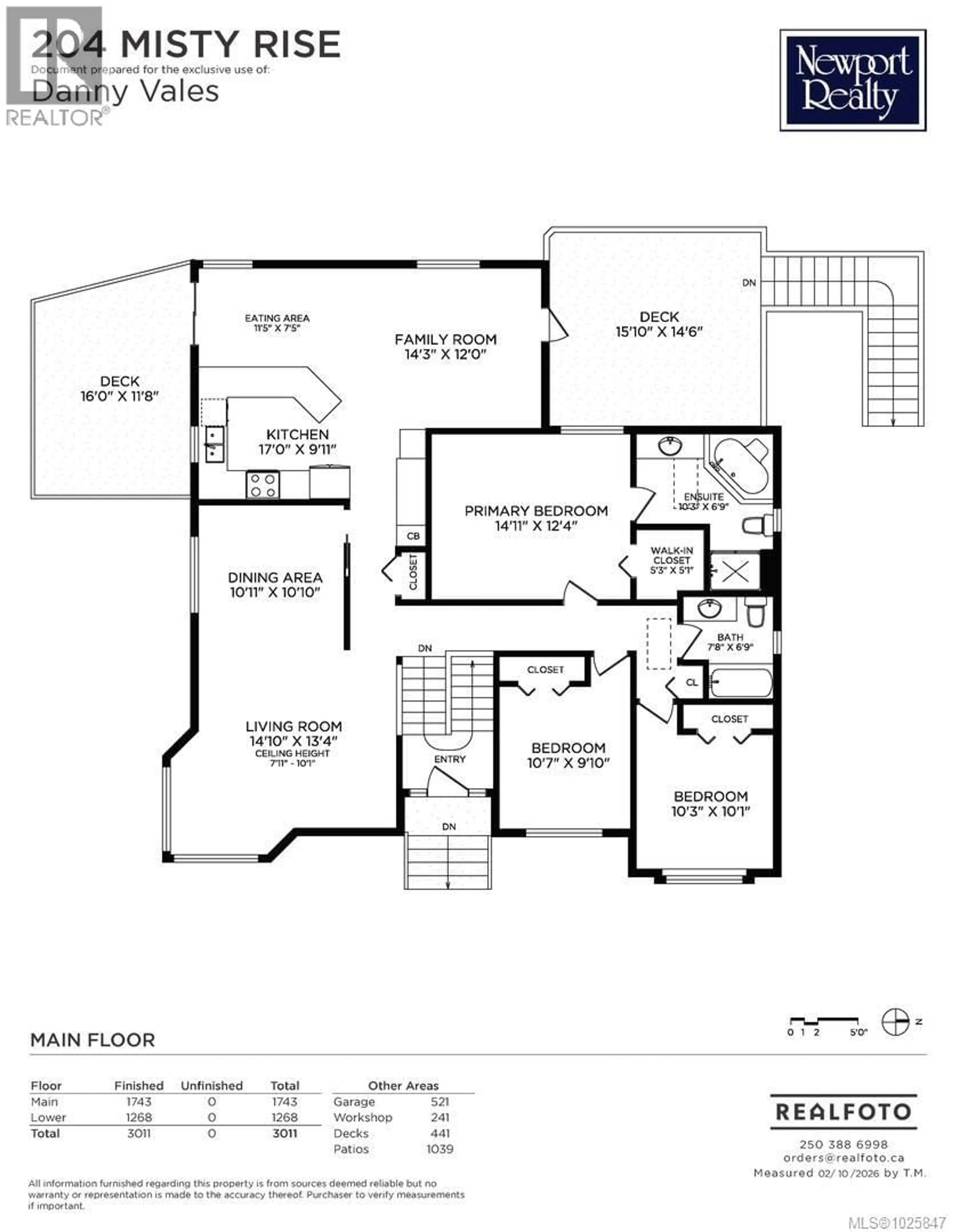 Floor plan for 204 MISTY RISE, Langford British Columbia V9B5W3