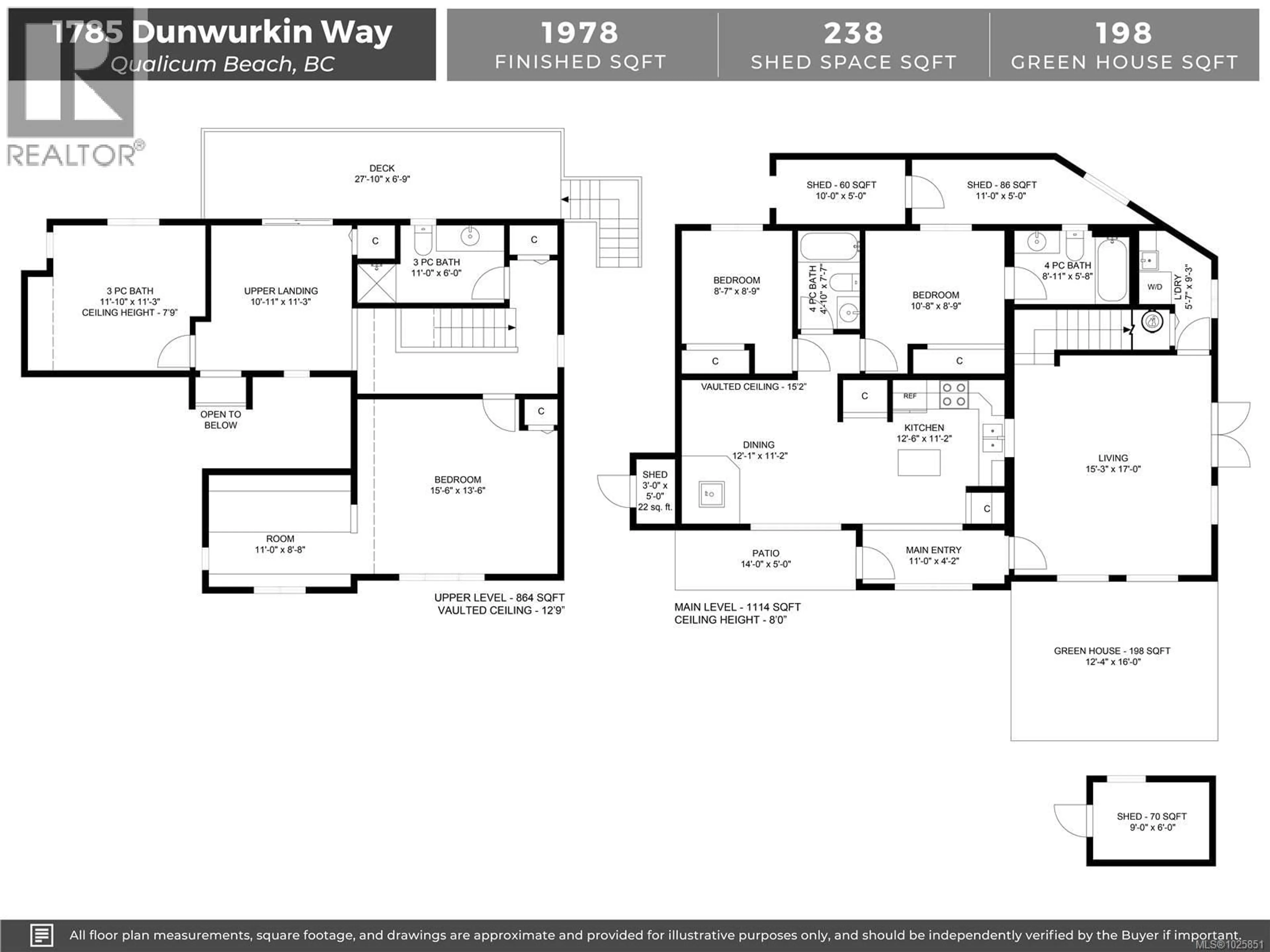 Floor plan for 1785 DUNWURKIN WAY, Qualicum Beach British Columbia V9K2S3