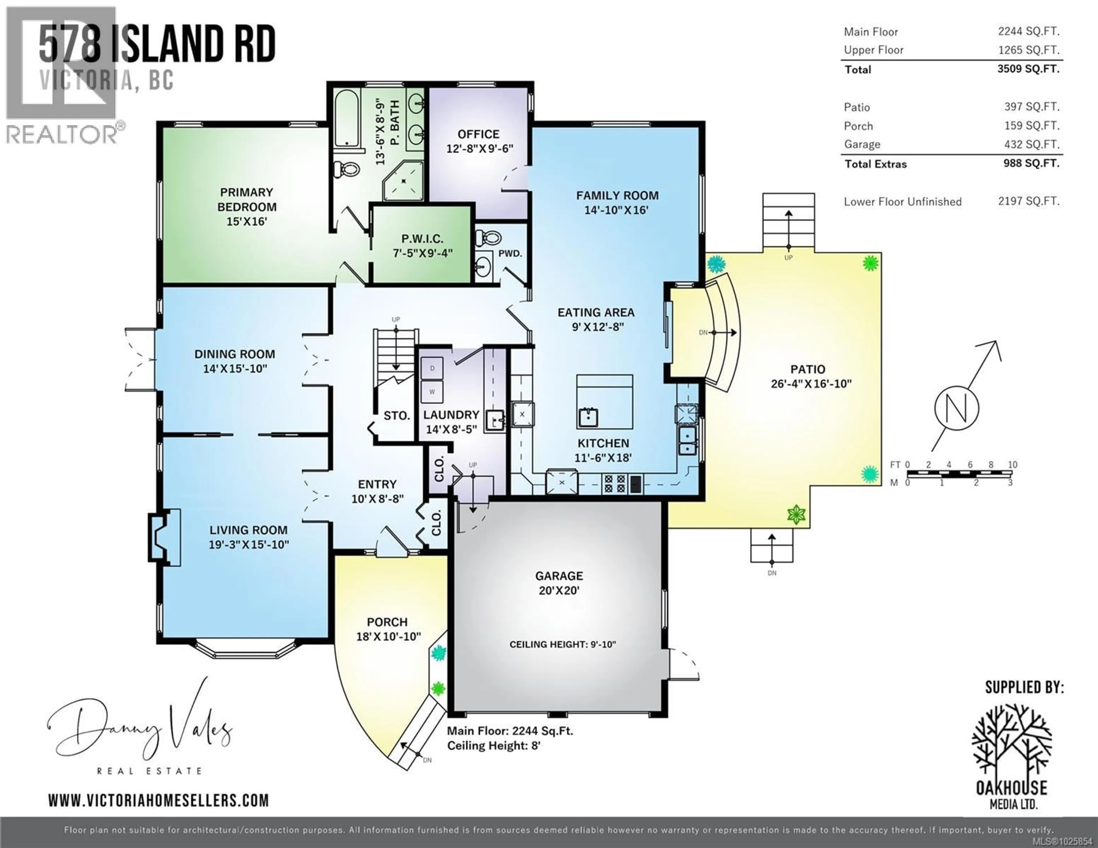 Floor plan for 578 ISLAND ROAD, Oak Bay British Columbia V8S2T6