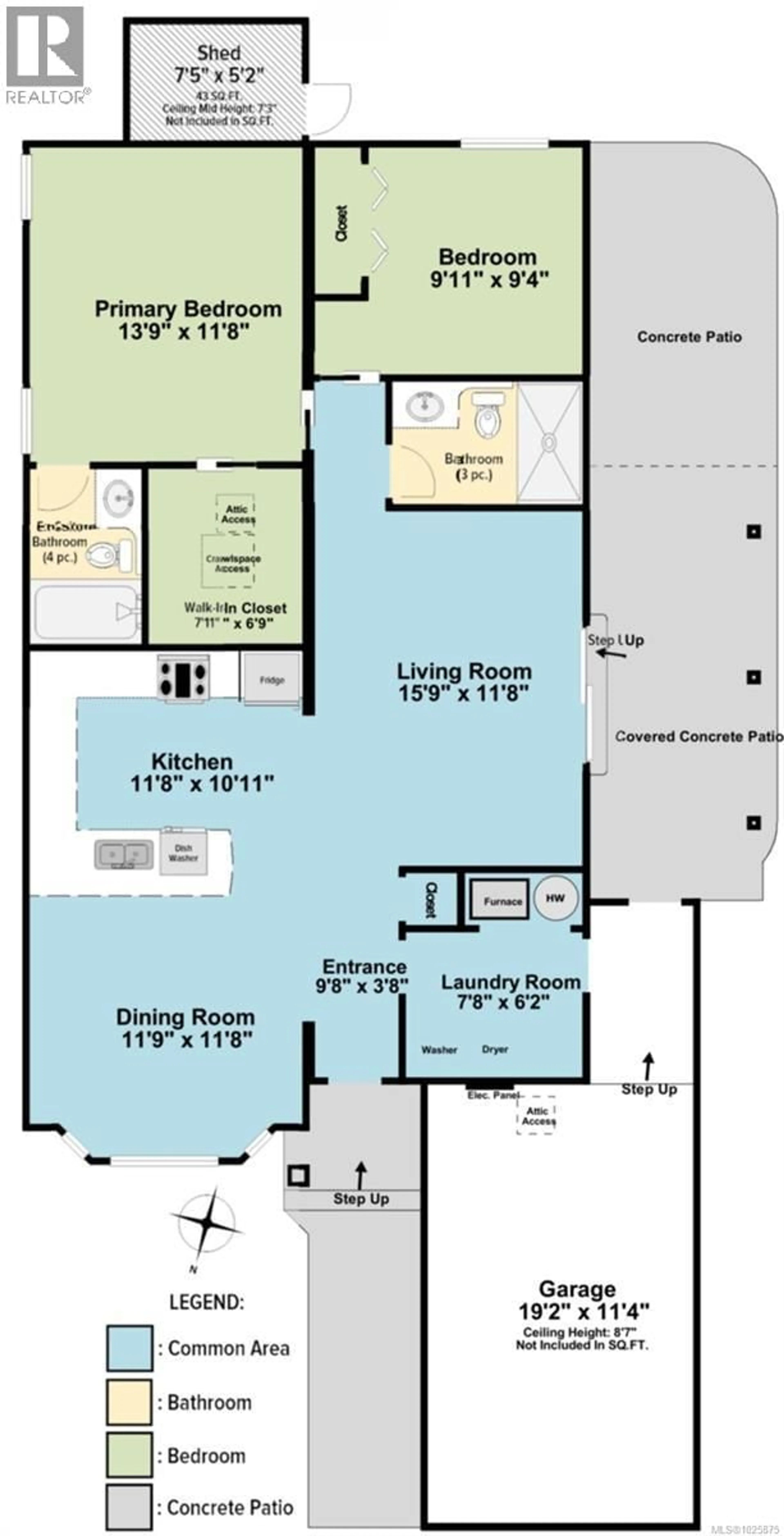 Floor plan for 3838 MIMOSA DRIVE, Nanaimo British Columbia V9T6B9