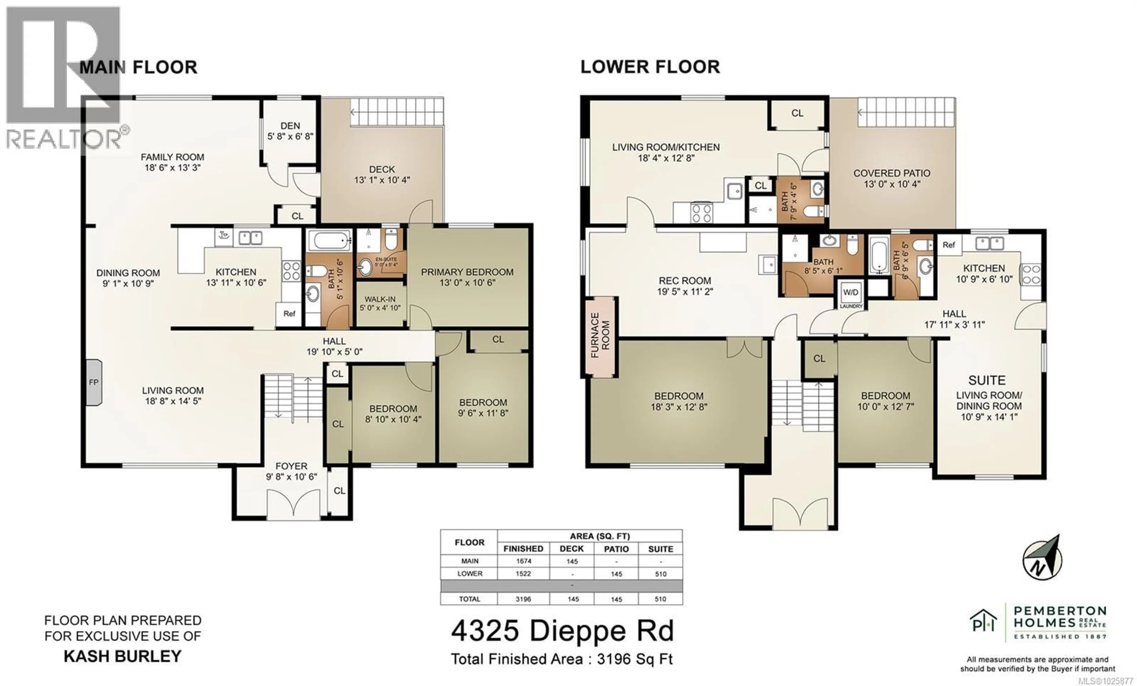 Floor plan for 4325 DIEPPE ROAD, Saanich British Columbia V8X2N4