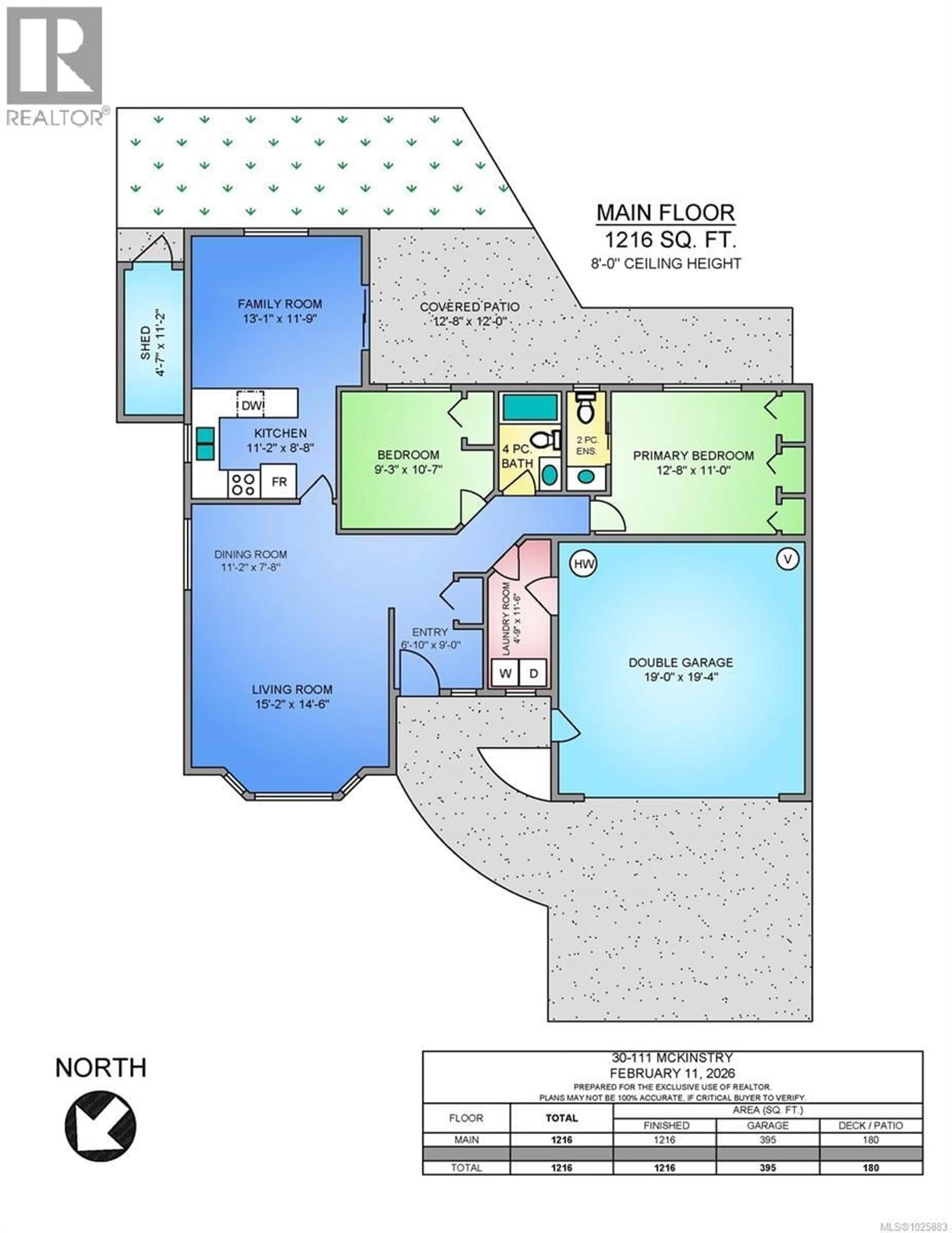 Floor plan for 30 - 111 MCKINSTRY ROAD, Duncan British Columbia V9L5E4