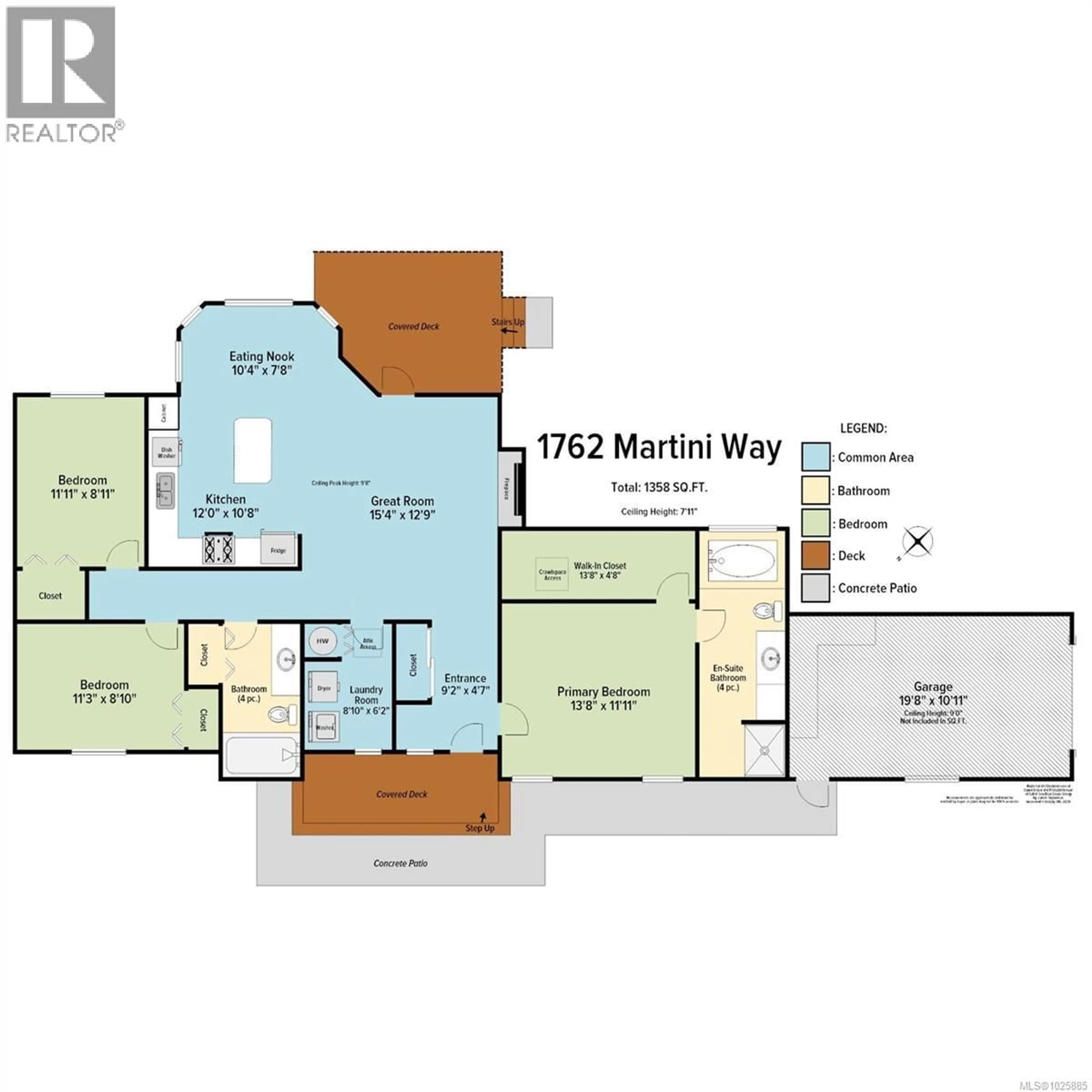 Floor plan for 1762 MARTINI WAY, Qualicum Beach British Columbia V9K2S3