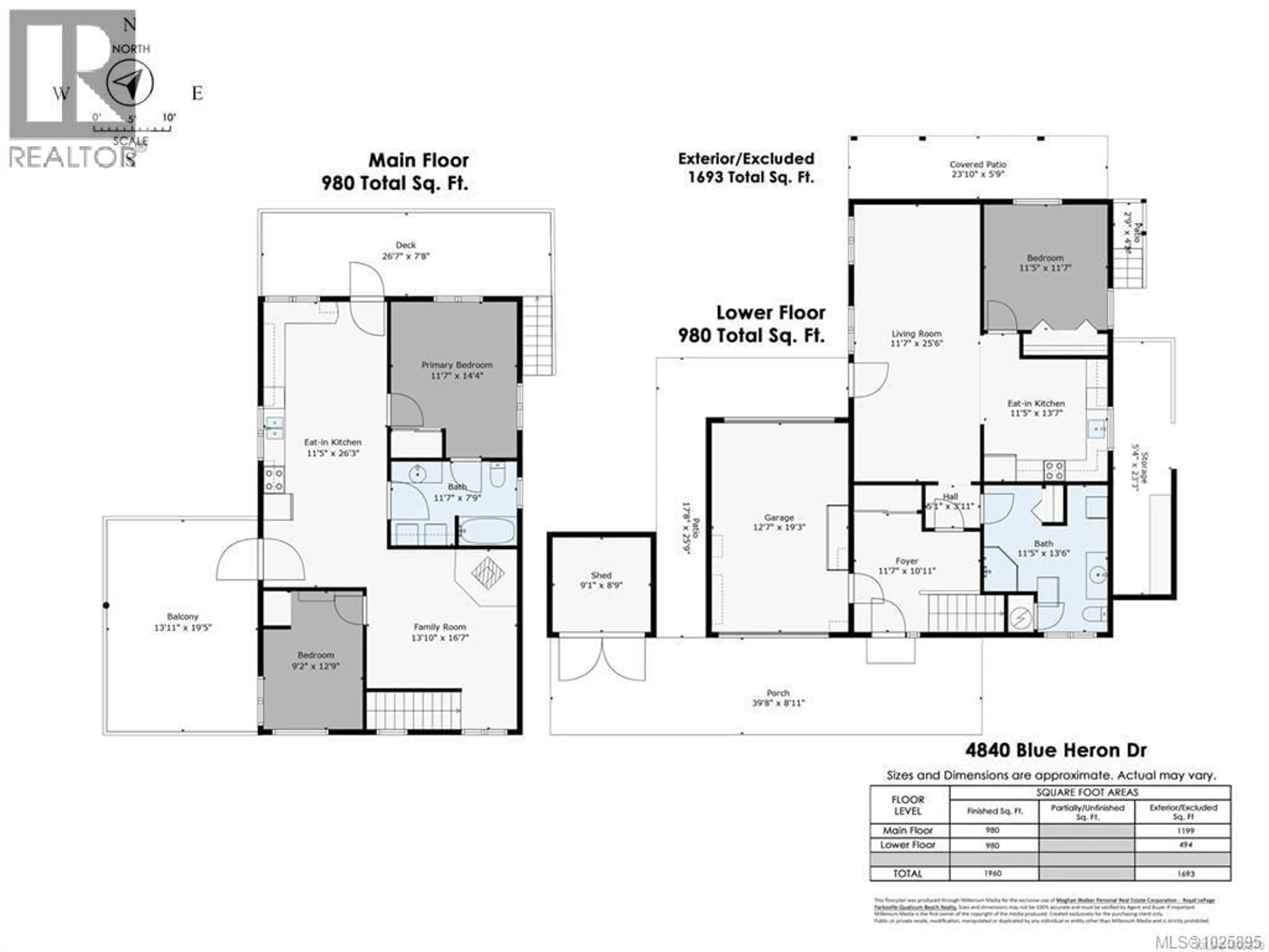Floor plan for 4840 BLUE HERON DRIVE, Bowser British Columbia V0R1G0