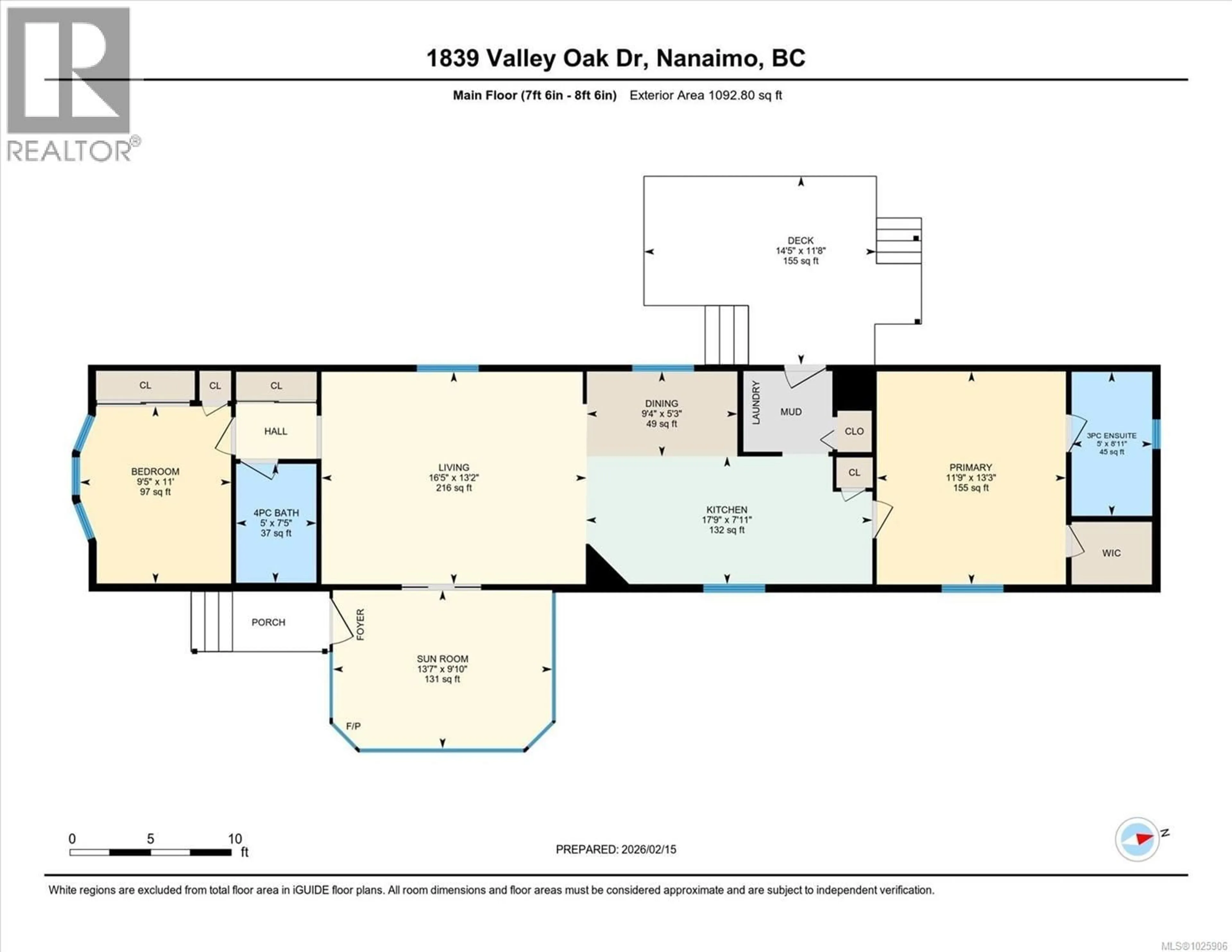 Floor plan for 1839 VALLEY OAK DRIVE, Nanaimo British Columbia V9R6N1