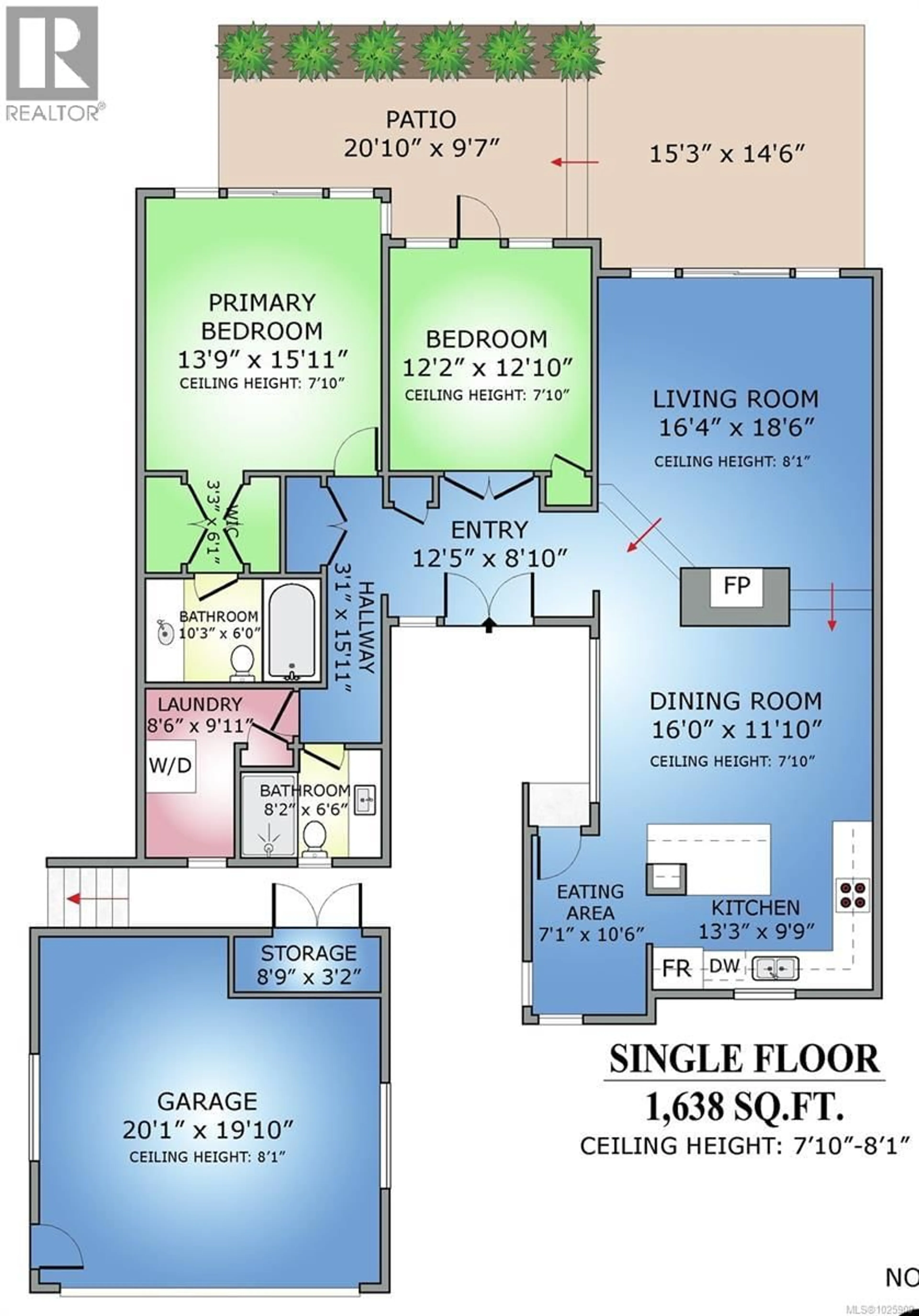 Floor plan for 102 - 2345 CEDAR HILL CROSS ROAD, Oak Bay British Columbia V8P5M8