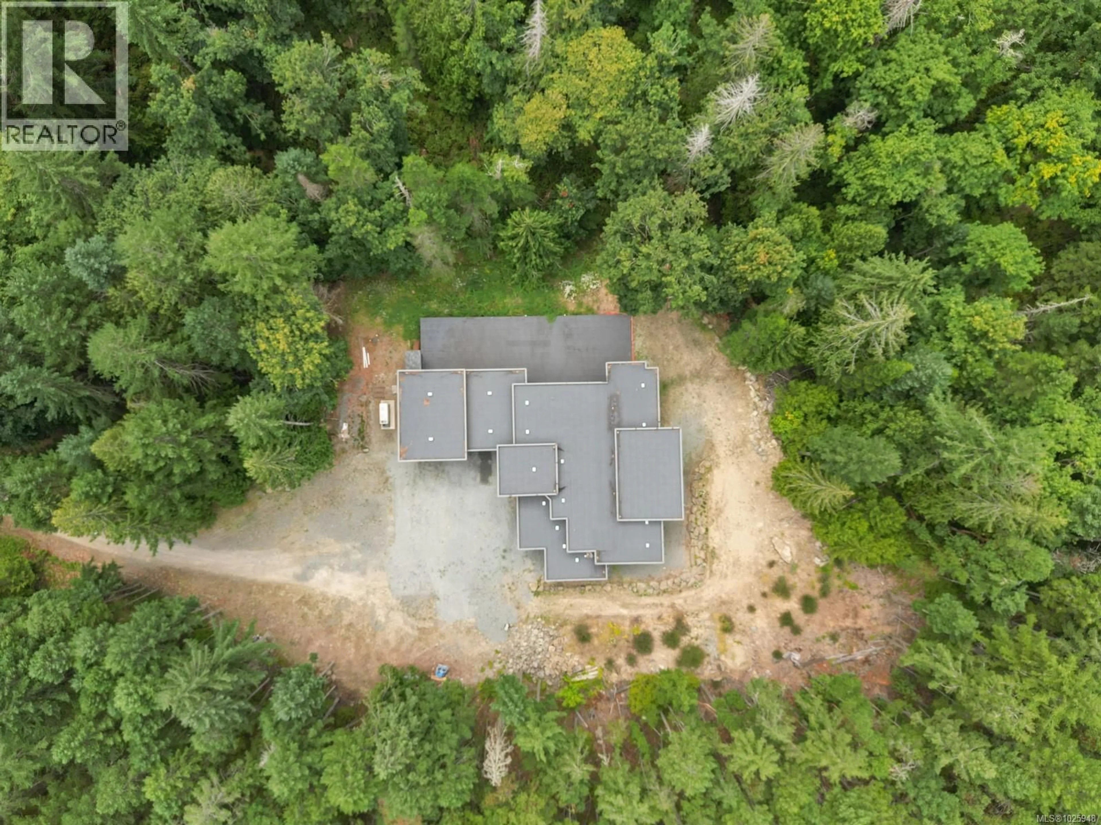 A pic from outside/outdoor area/front of a property/back of a property/a pic from drone, forest/trees view for 4811 HENRY ROETHEL ROAD, Ladysmith British Columbia V9G1G9