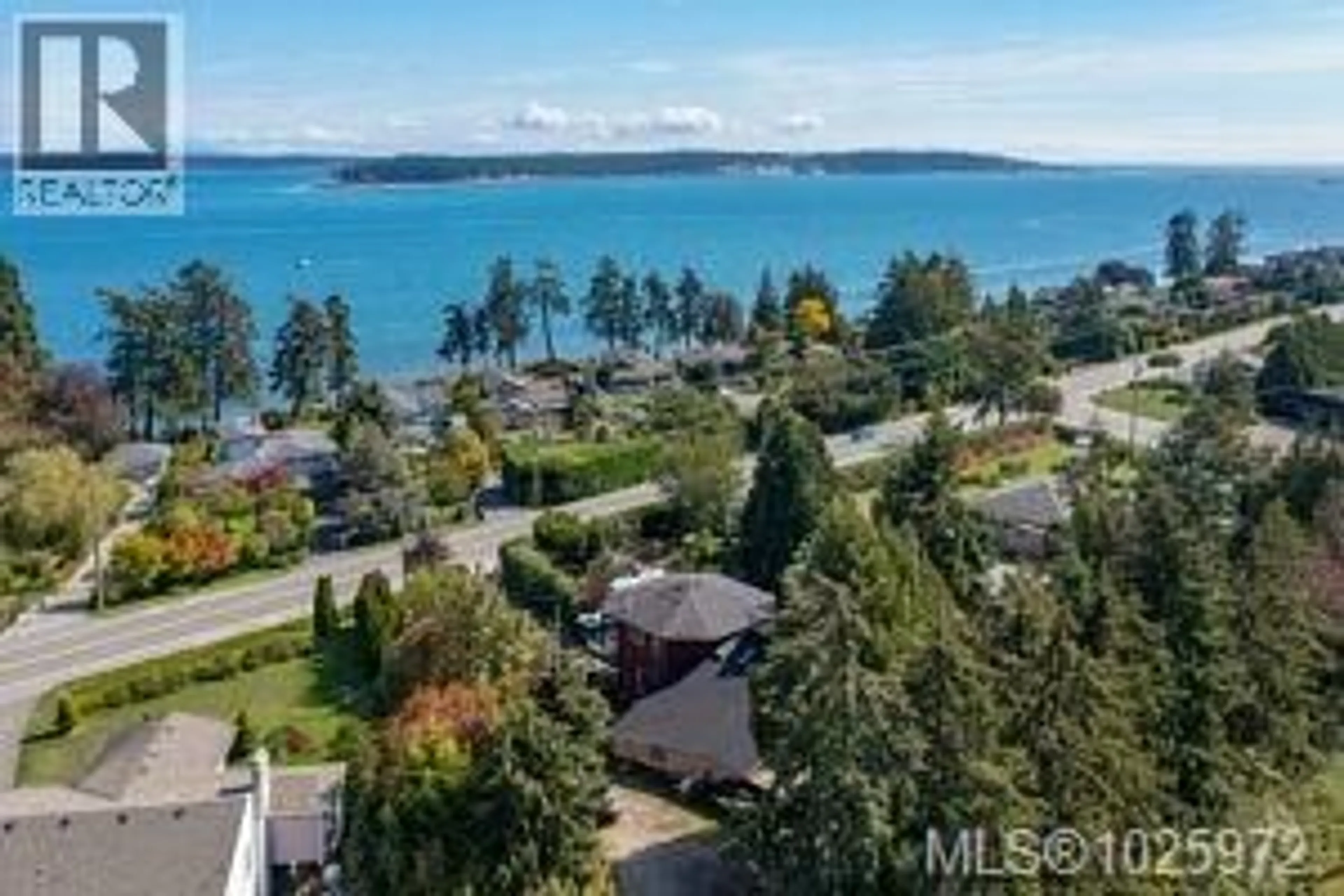 A pic from outside/outdoor area/front of a property/back of a property/a pic from drone, water/lake/river/ocean view for 8626 LOCHSIDE DRIVE, North Saanich British Columbia V8L1M7