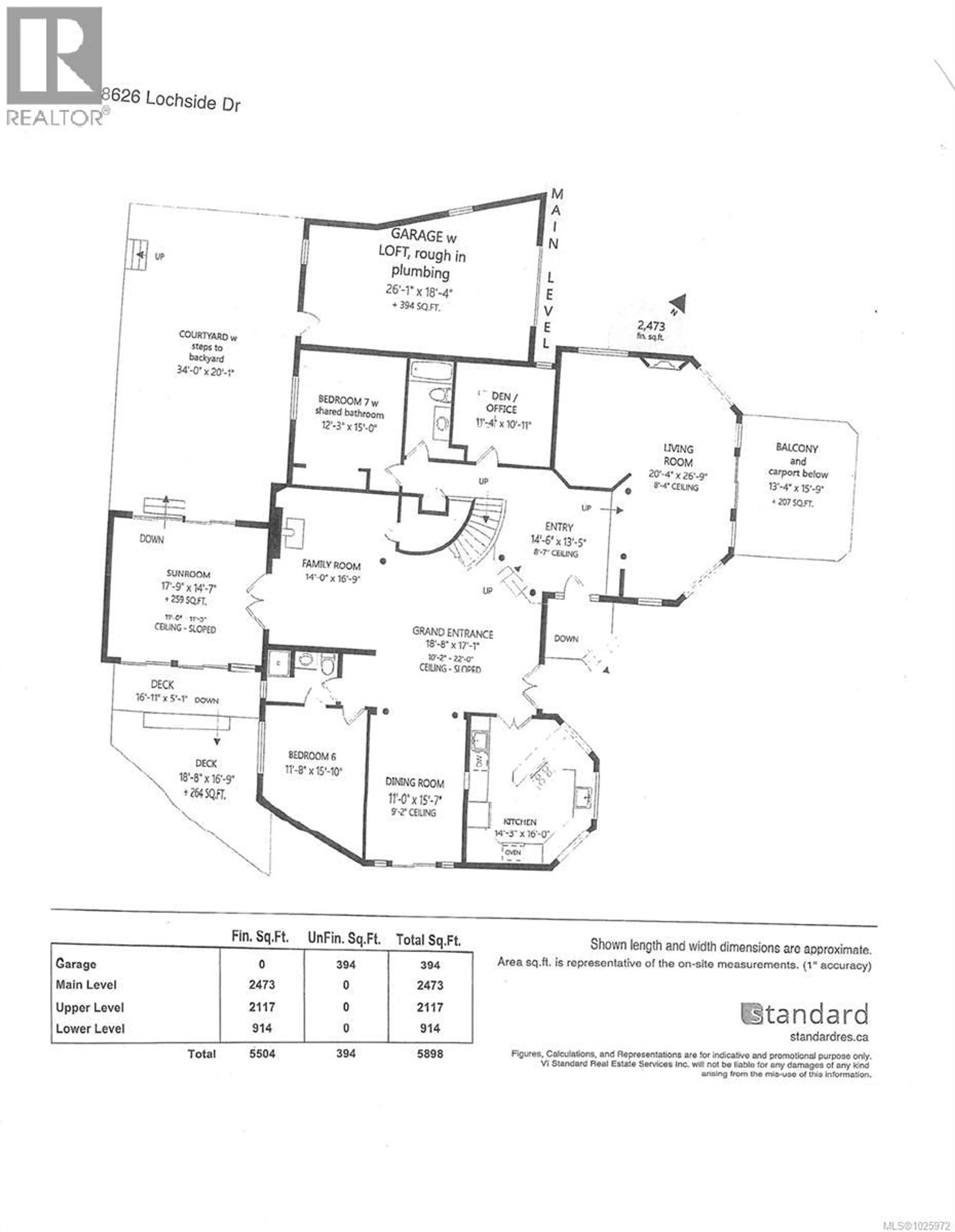 Floor plan for 8626 LOCHSIDE DRIVE, North Saanich British Columbia V8L1M7