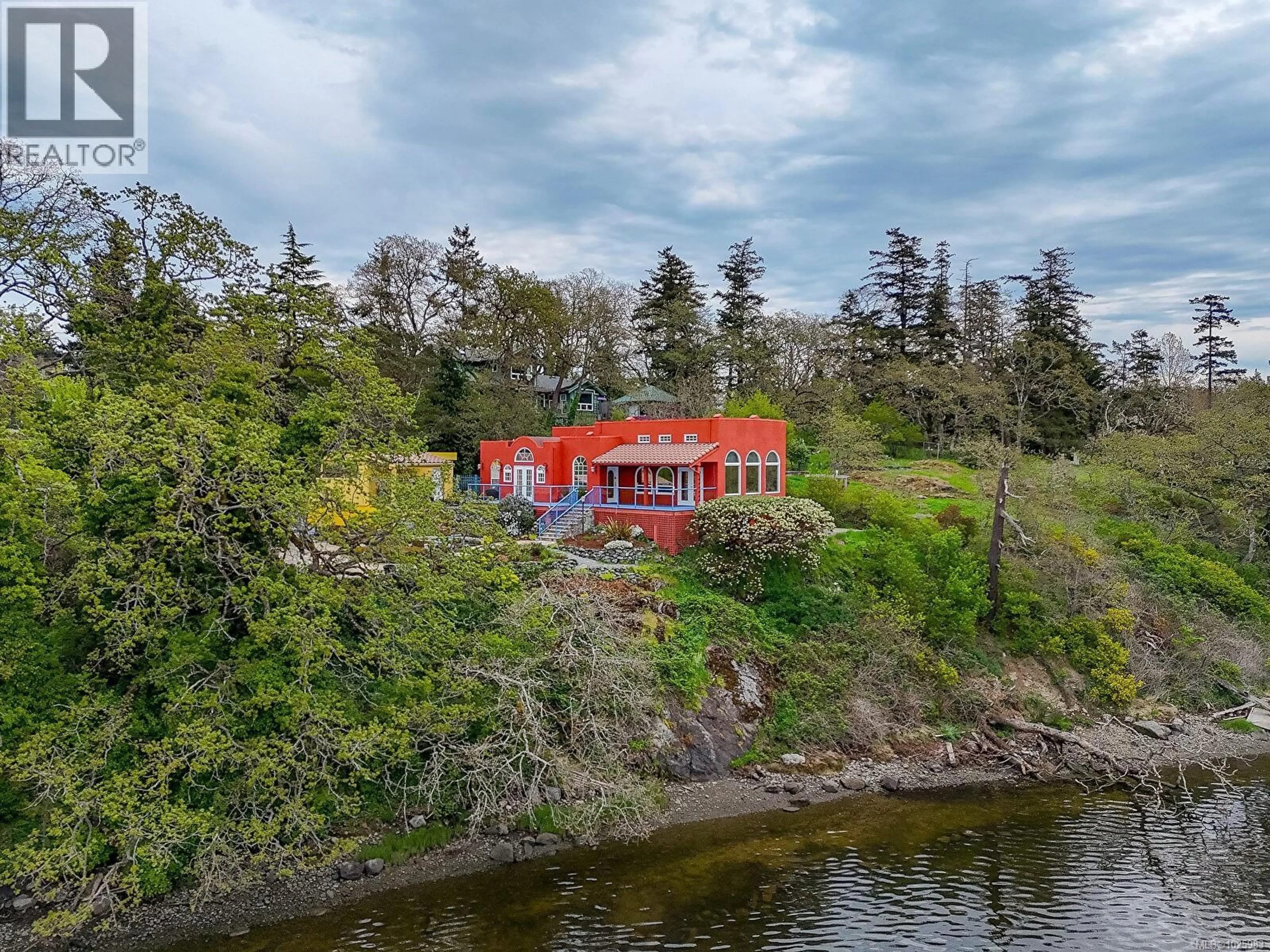 A pic from outside/outdoor area/front of a property/back of a property/a pic from drone, water/lake/river/ocean view for 3711 GRANGE ROAD, Saanich British Columbia V8Z4S9