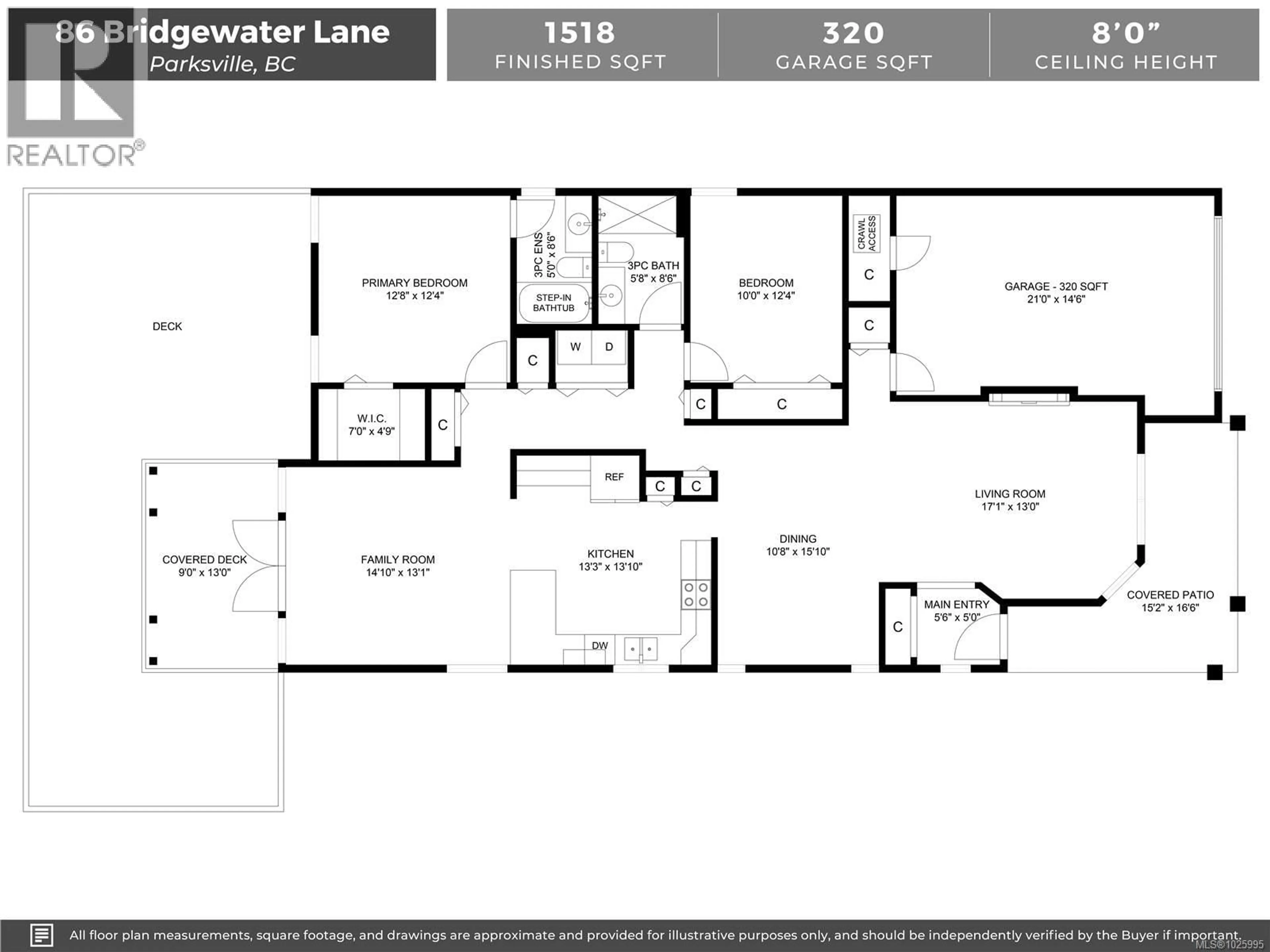 Floor plan for 86 BRIDGEWATER LANE, Parksville British Columbia V9P2V9