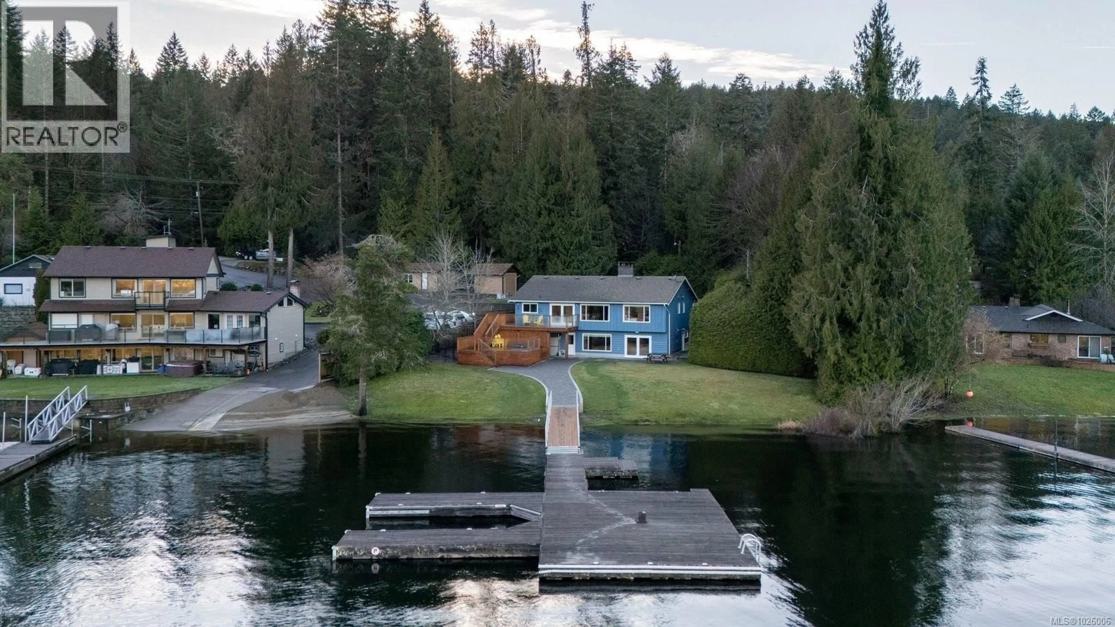 A pic from outside/outdoor area/front of a property/back of a property/a pic from drone, water/lake/river/ocean view for 1655 WEST SHAWNIGAN LAKE ROAD, Shawnigan Lake British Columbia V0R2W3
