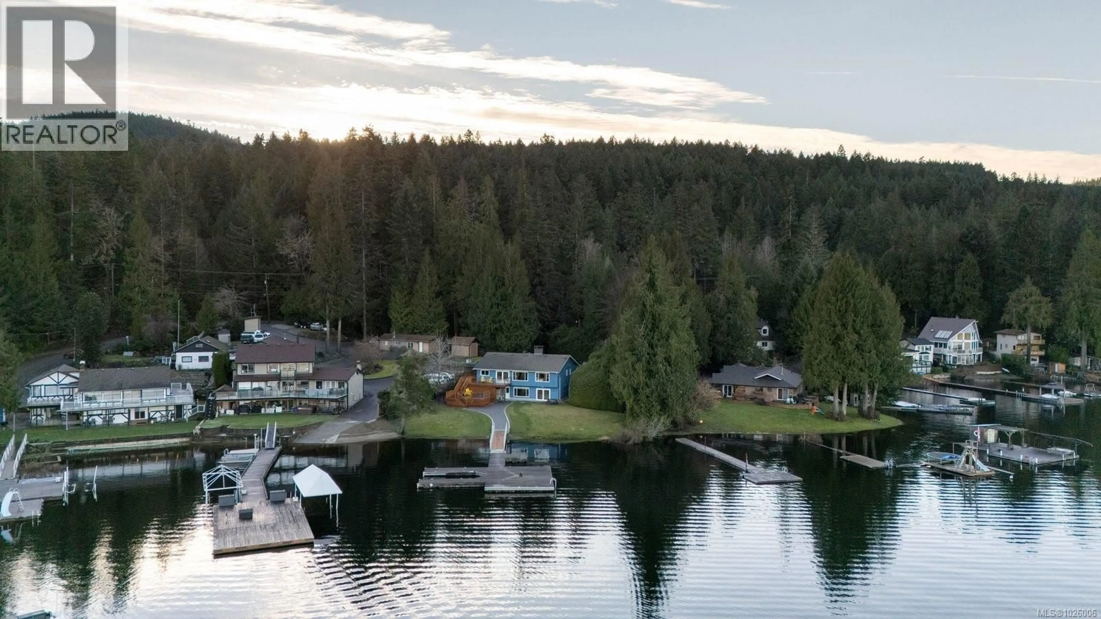 A pic from outside/outdoor area/front of a property/back of a property/a pic from drone, water/lake/river/ocean view for 1655 WEST SHAWNIGAN LAKE ROAD, Shawnigan Lake British Columbia V0R2W3