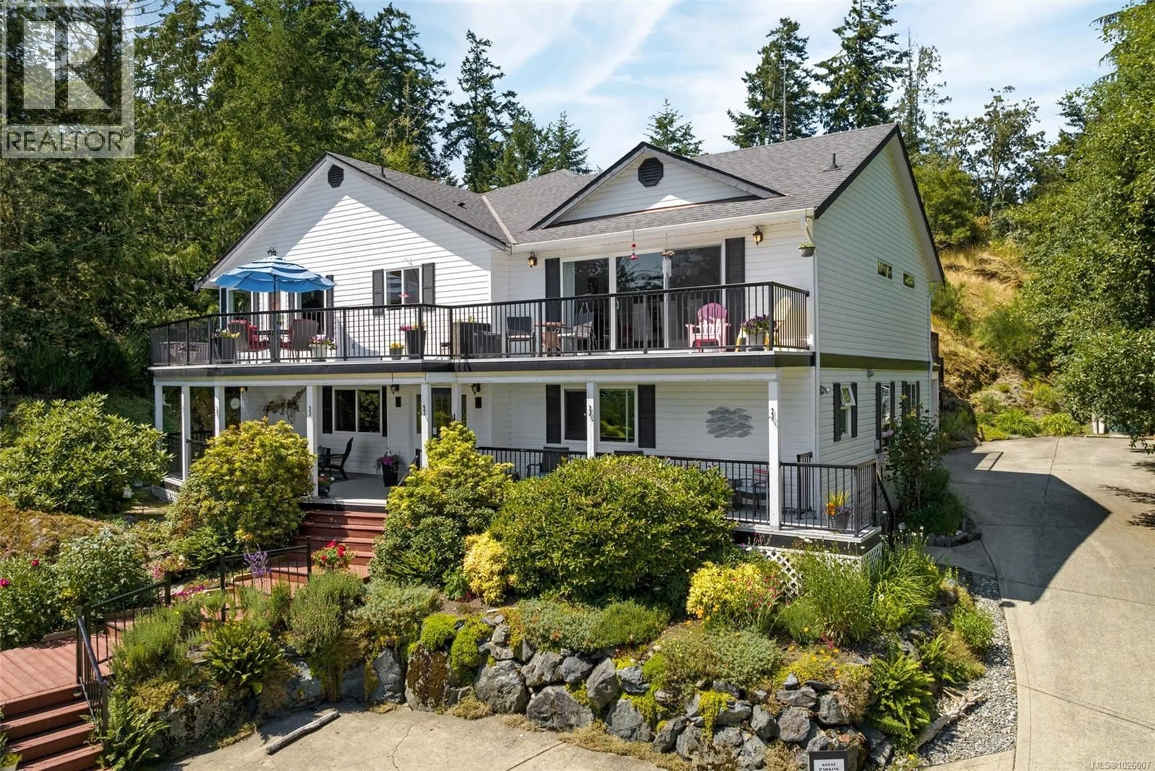 A pic from outside/outdoor area/front of a property/back of a property/a pic from drone, water/lake/river/ocean view for 7760 WEST COAST ROAD, Sooke British Columbia V9Z0R7