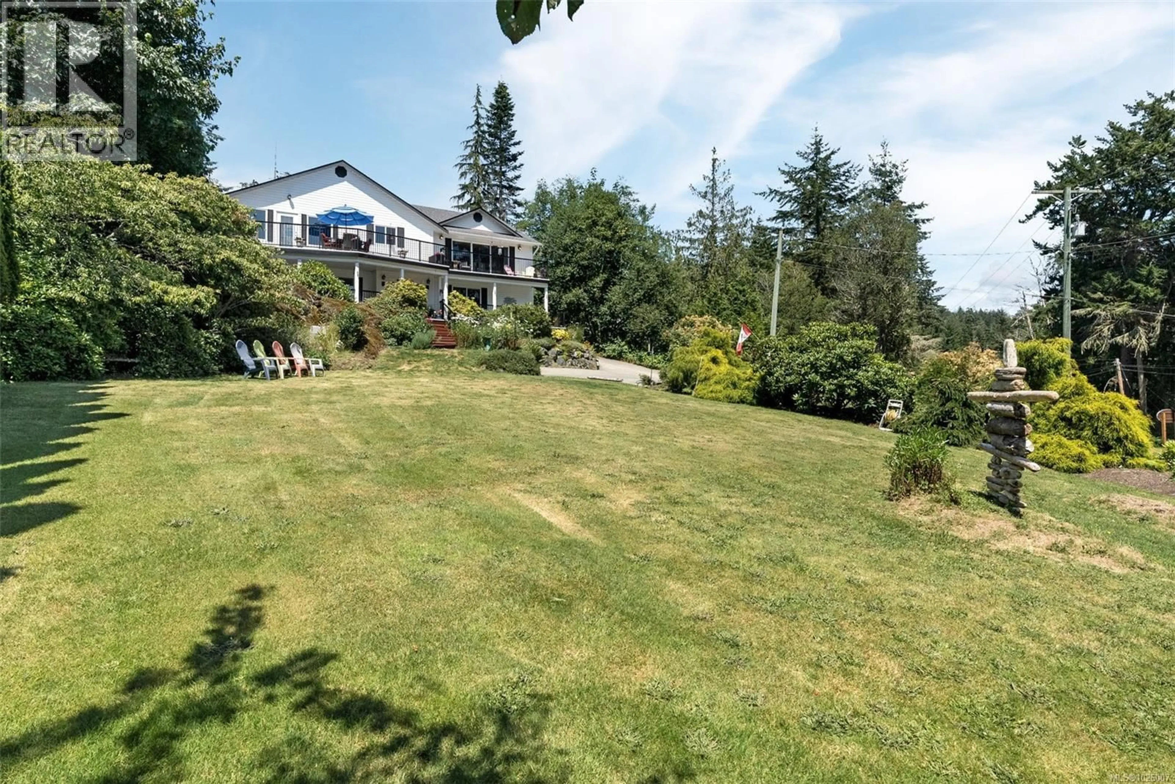A pic from outside/outdoor area/front of a property/back of a property/a pic from drone, mountain view for 7760 WEST COAST ROAD, Sooke British Columbia V9Z0R7