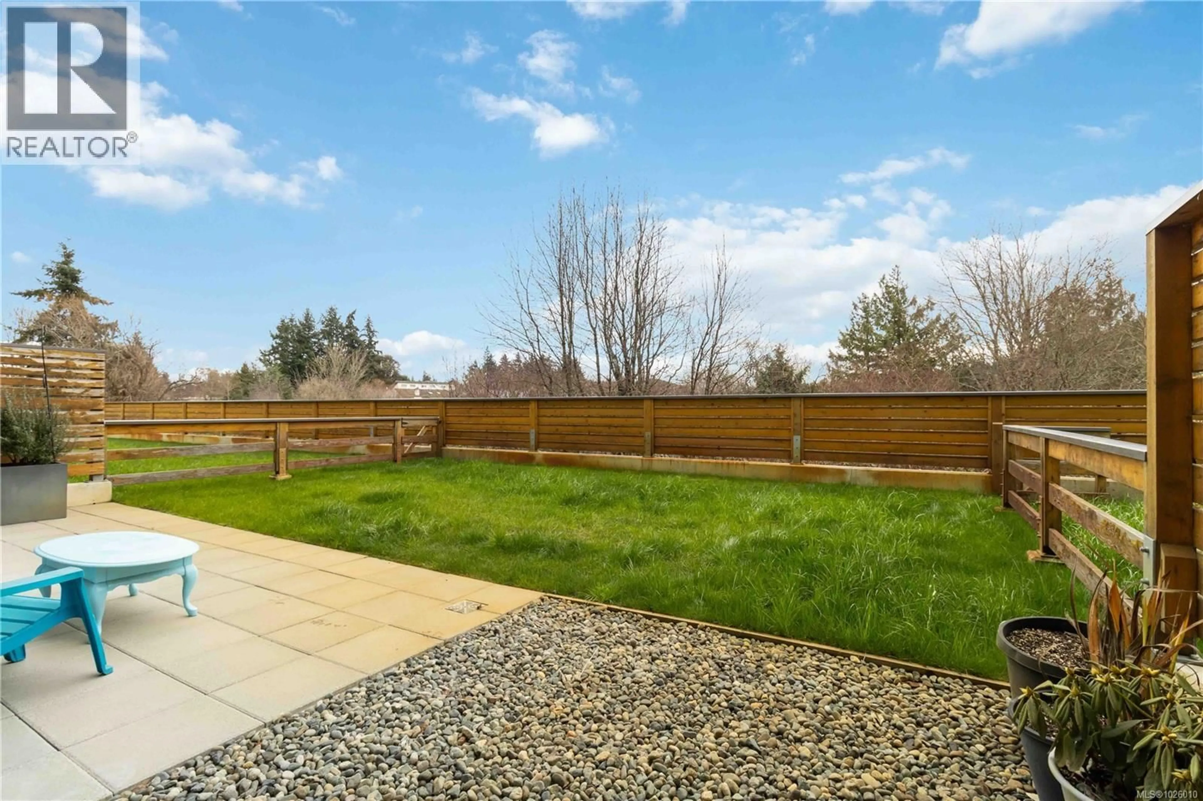 Patio, water/lake/river/ocean view for 103 - 940 REUNION AVENUE, Langford British Columbia V9B0W6