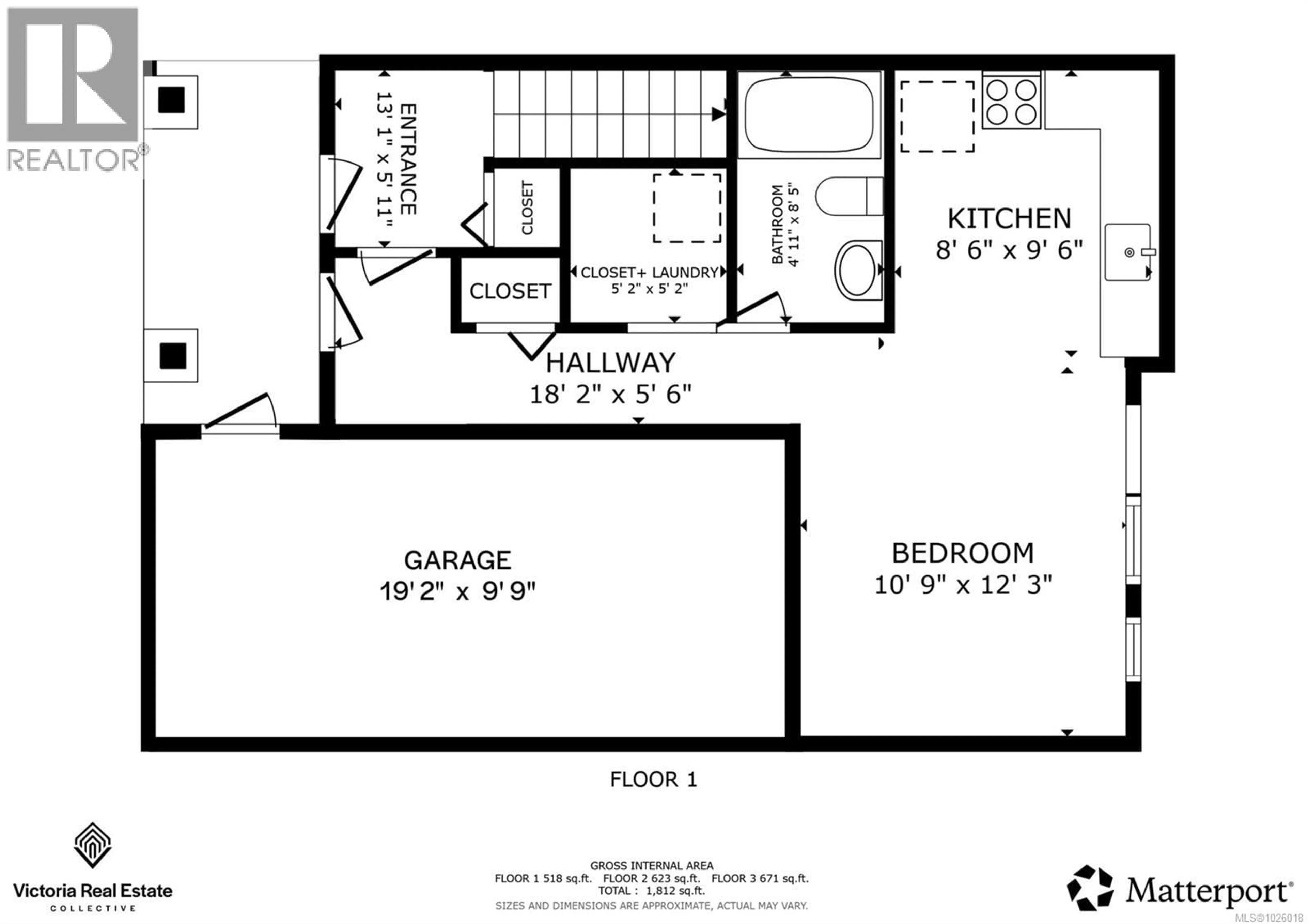 Floor plan for 13 - 3356 WHITTIER AVENUE, Saanich British Columbia V8Z3P9