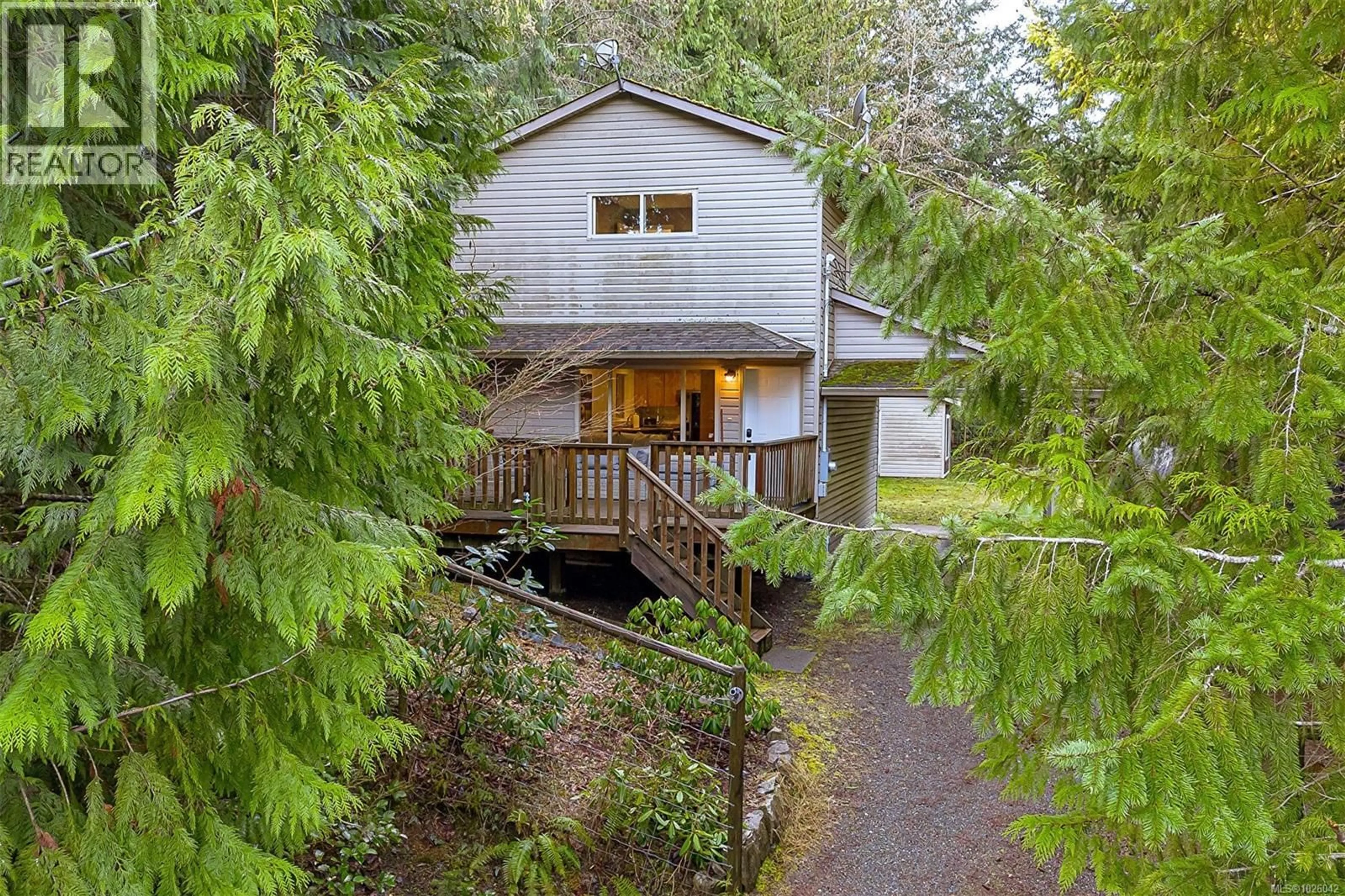 A pic from outside/outdoor area/front of a property/back of a property/a pic from drone, forest/trees view for 1620 FARRAH'S WAY, Qualicum Beach British Columbia V9K2S8