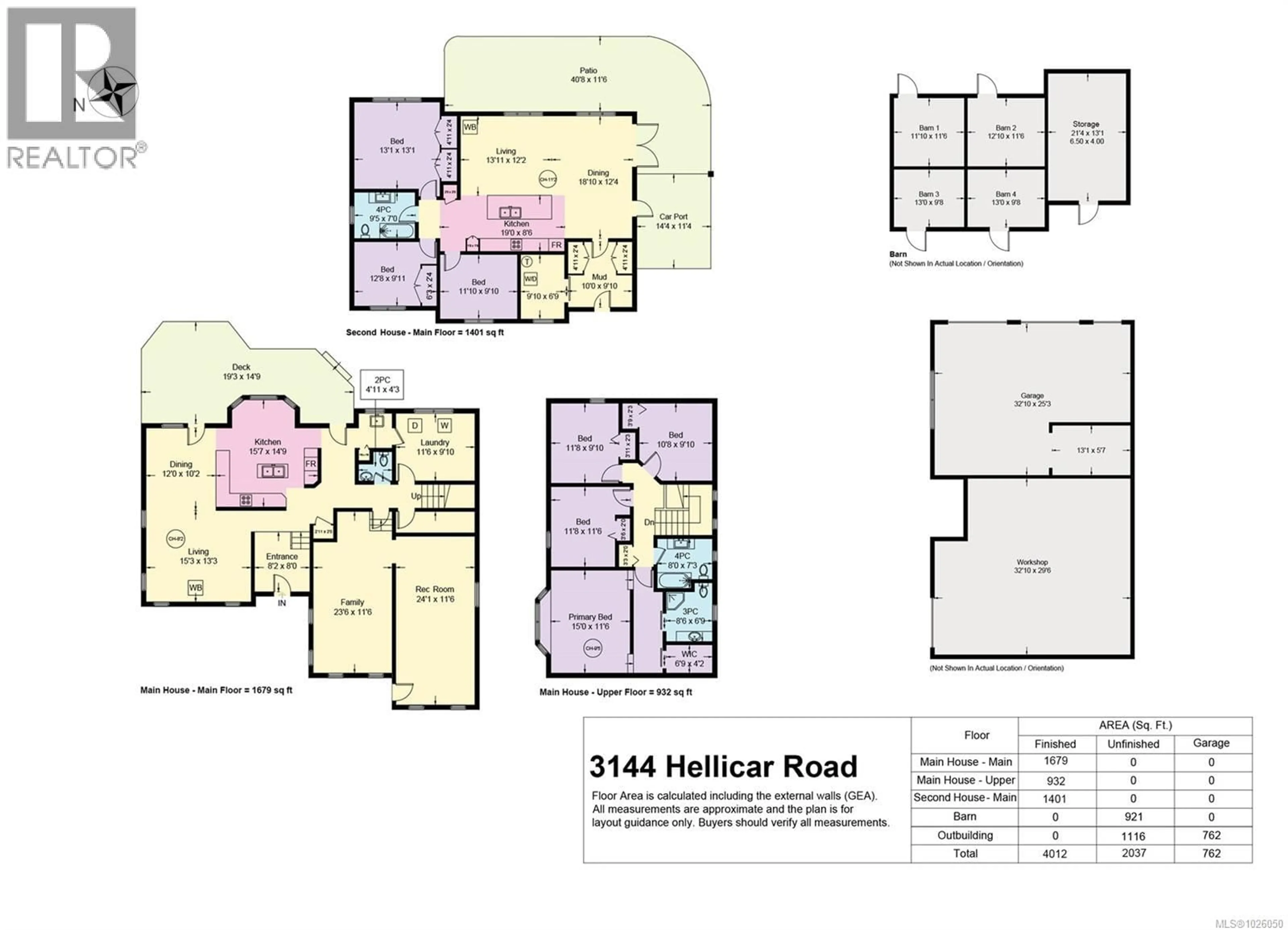 Floor plan for 3142-3144 HELLICAR ROAD, Merville British Columbia V9J1M8