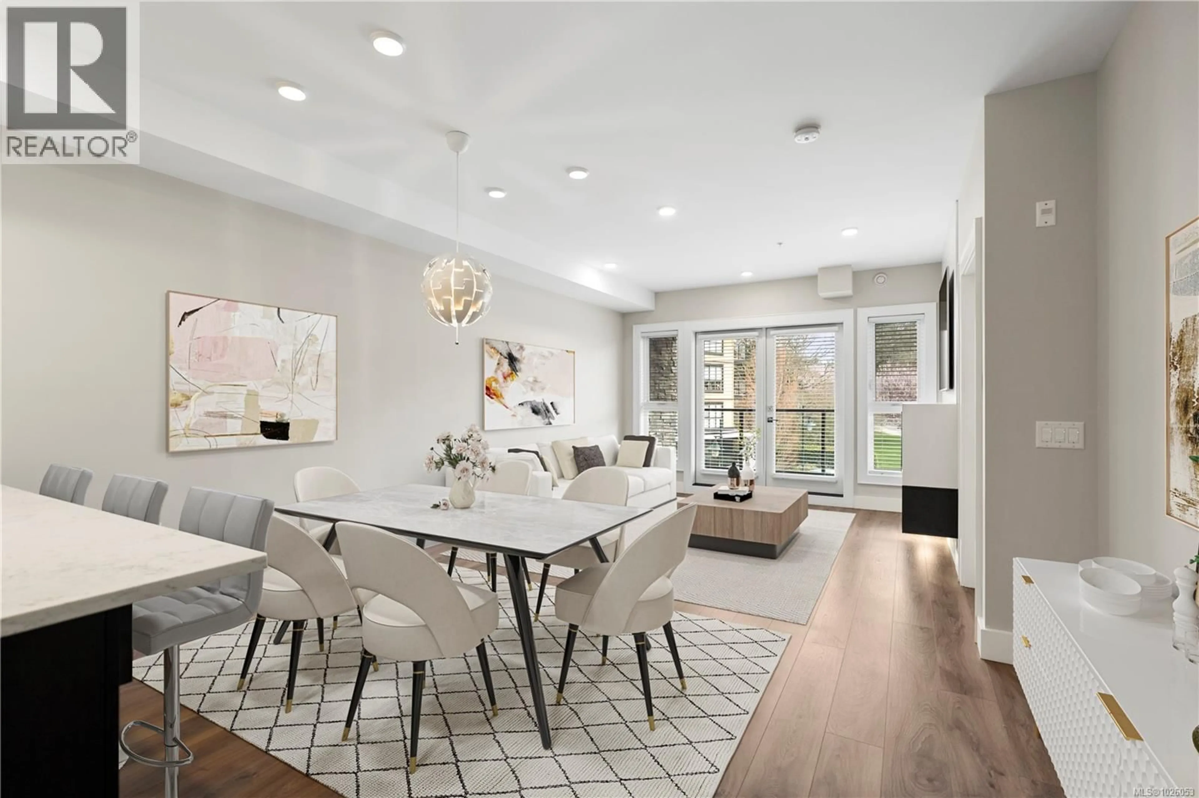 Dining room, ceramic/tile floor for 301 - 747 TRAVINO LANE, Saanich British Columbia V8Z0E4