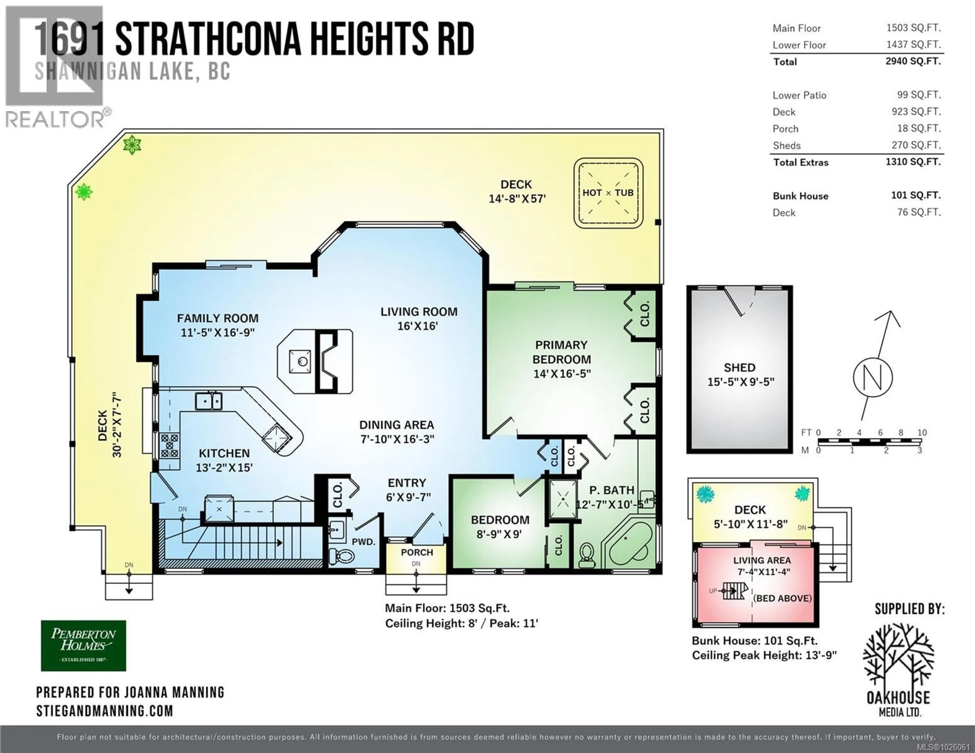 Floor plan for 1691 STRATHCONA HEIGHTS ROAD, Shawnigan Lake British Columbia V8H2A9