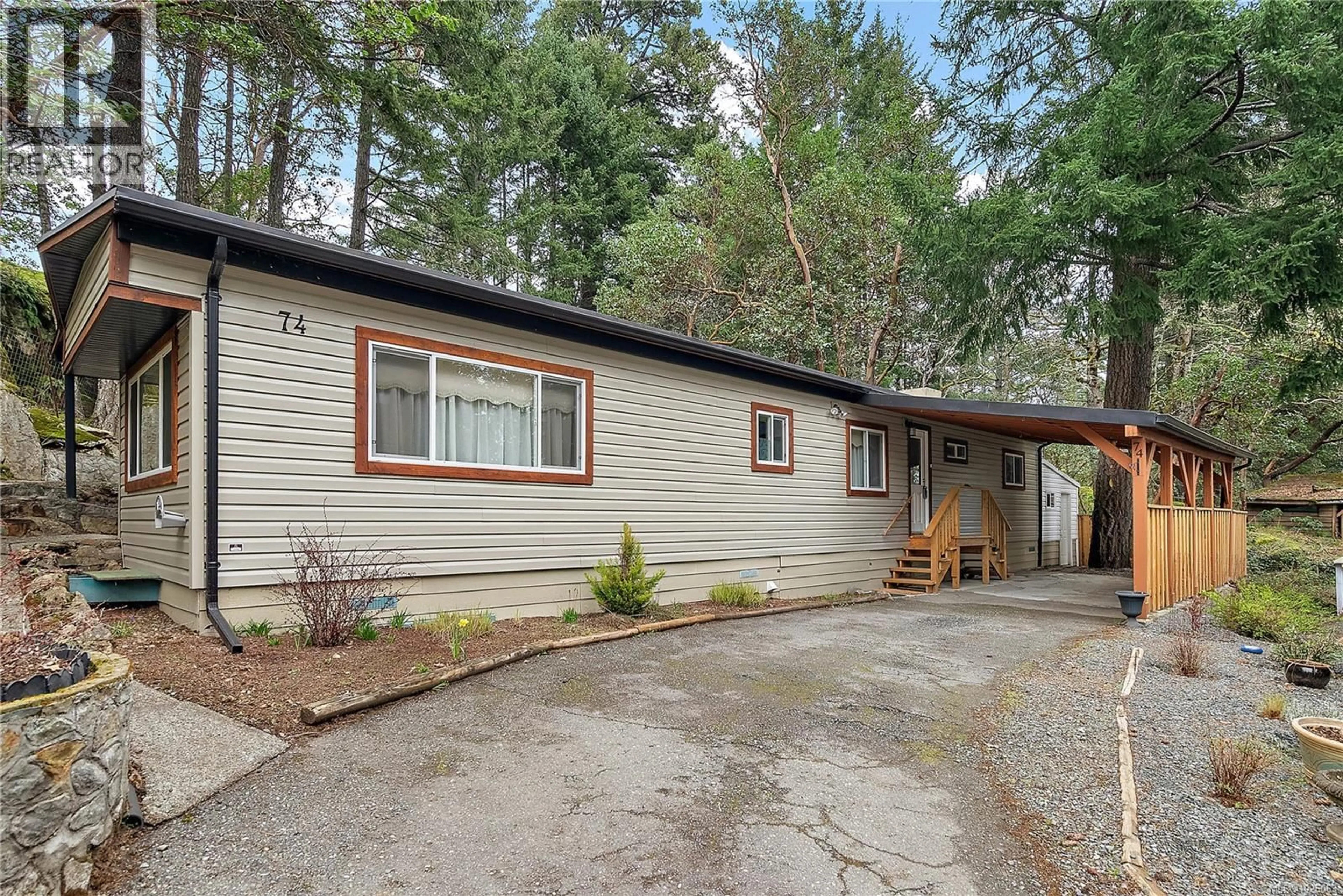 Home with vinyl exterior material, unknown for 74 - 2500 FLORENCE LAKE ROAD, Langford British Columbia V9B4H2