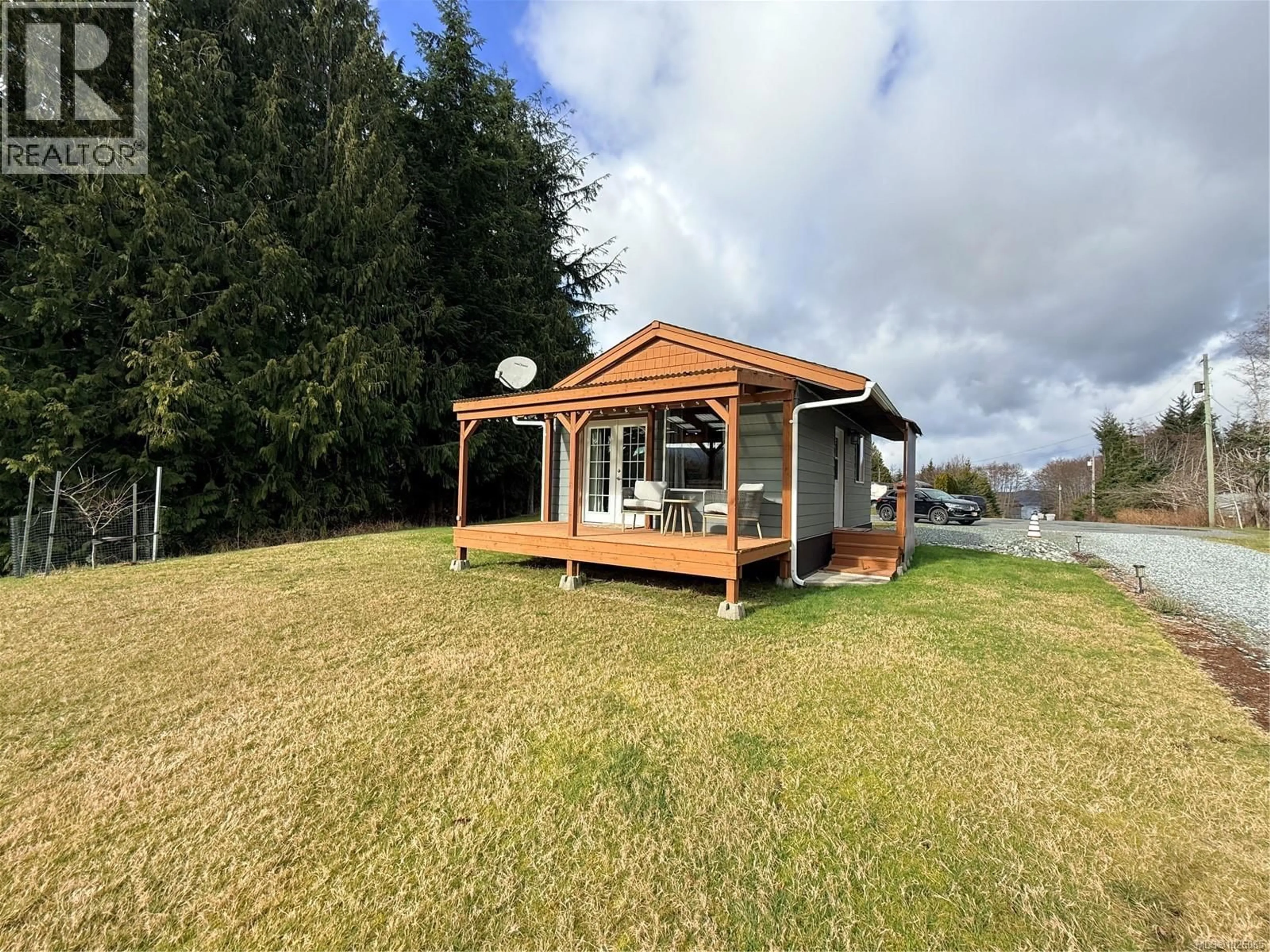 A pic from outside/outdoor area/front of a property/back of a property/a pic from drone, water/lake/river/ocean view for 1101 EWEN ROAD, Hyde Creek British Columbia V0N2R0