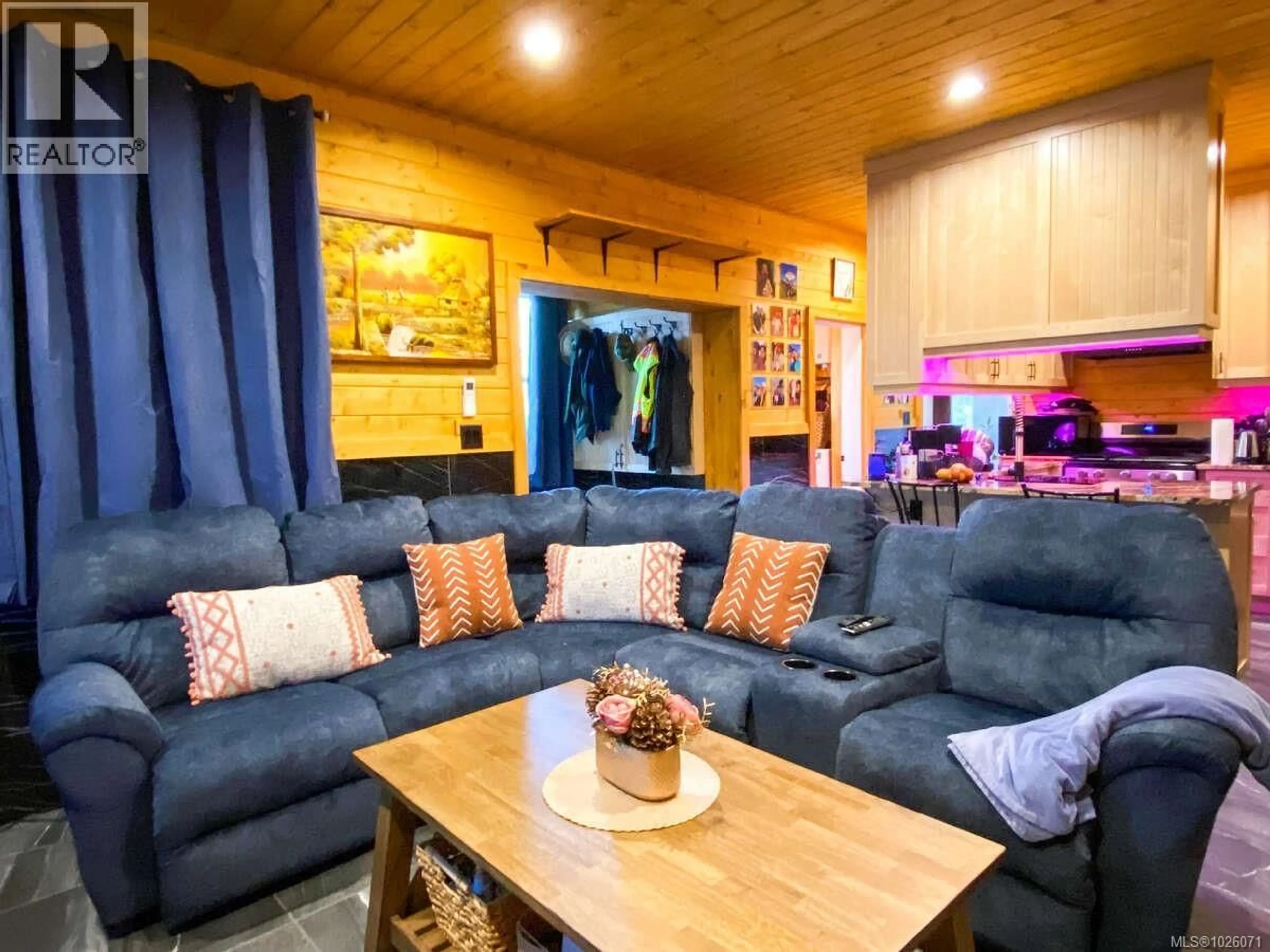 Living room with furniture, wood/laminate floor for 1591 COWICHAN BAY ROAD, Cowichan Bay British Columbia V0R1N1