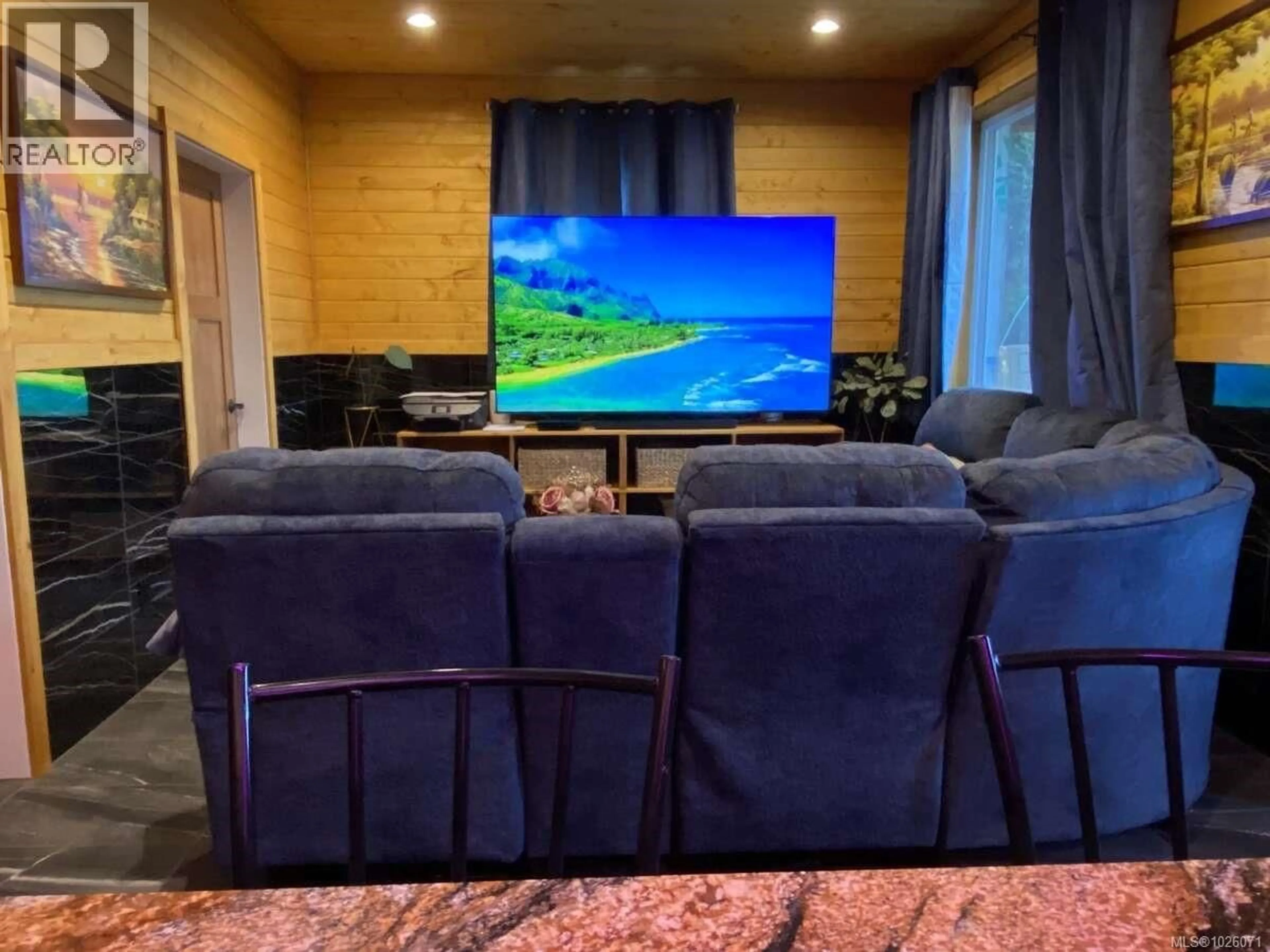 Home theater for 1591 COWICHAN BAY ROAD, Cowichan Bay British Columbia V0R1N1