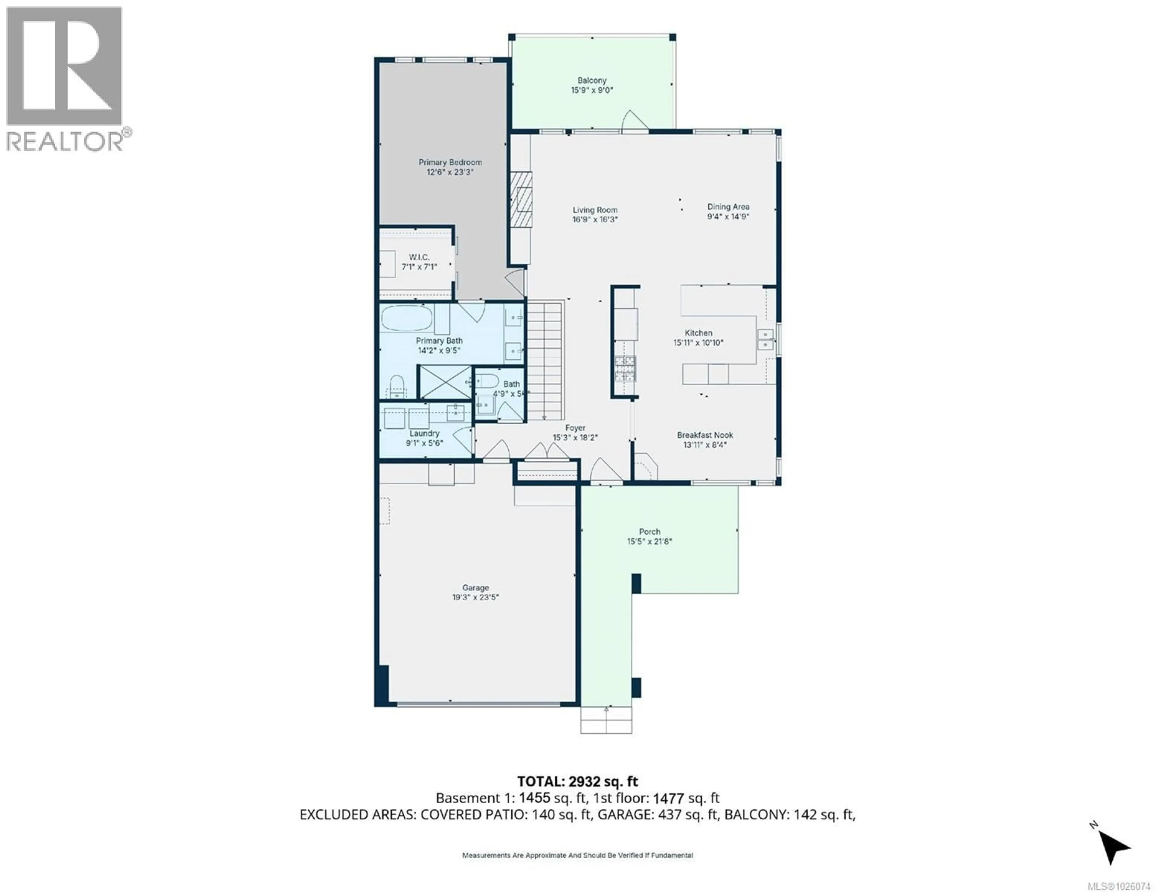 Floor plan for 2418 GREENRIDGE CRESCENT, Nanoose Bay British Columbia V9P9K9