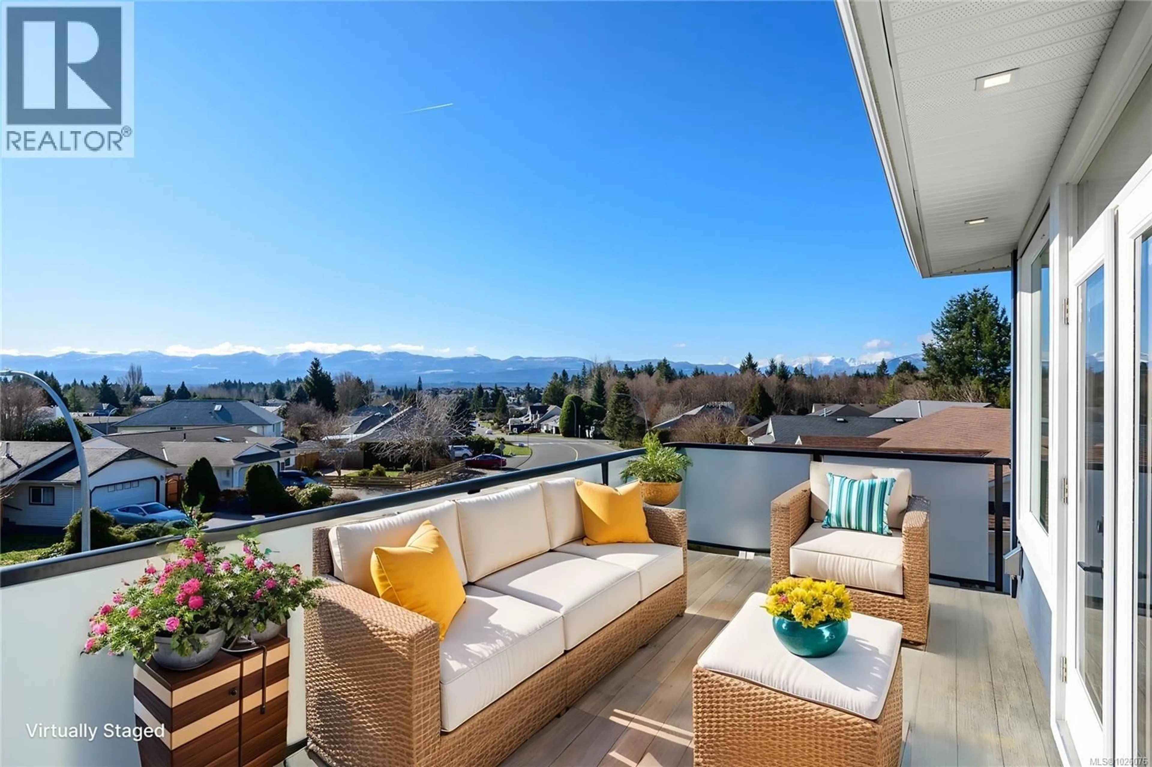 Patio, mountain view for 2224 VALLEY VIEW DRIVE, Courtenay British Columbia V9N8S5