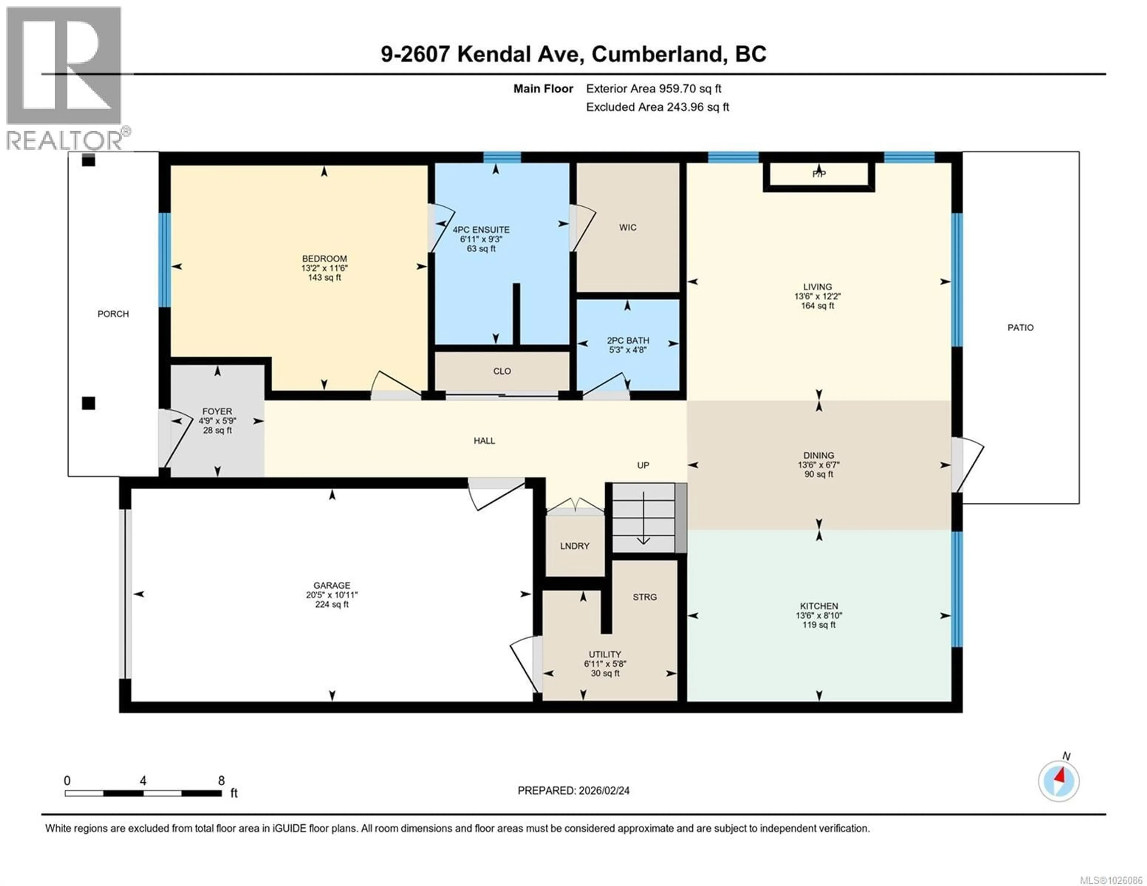 Floor plan for 9 - 2607 KENDAL AVENUE, Cumberland British Columbia V0R1S0