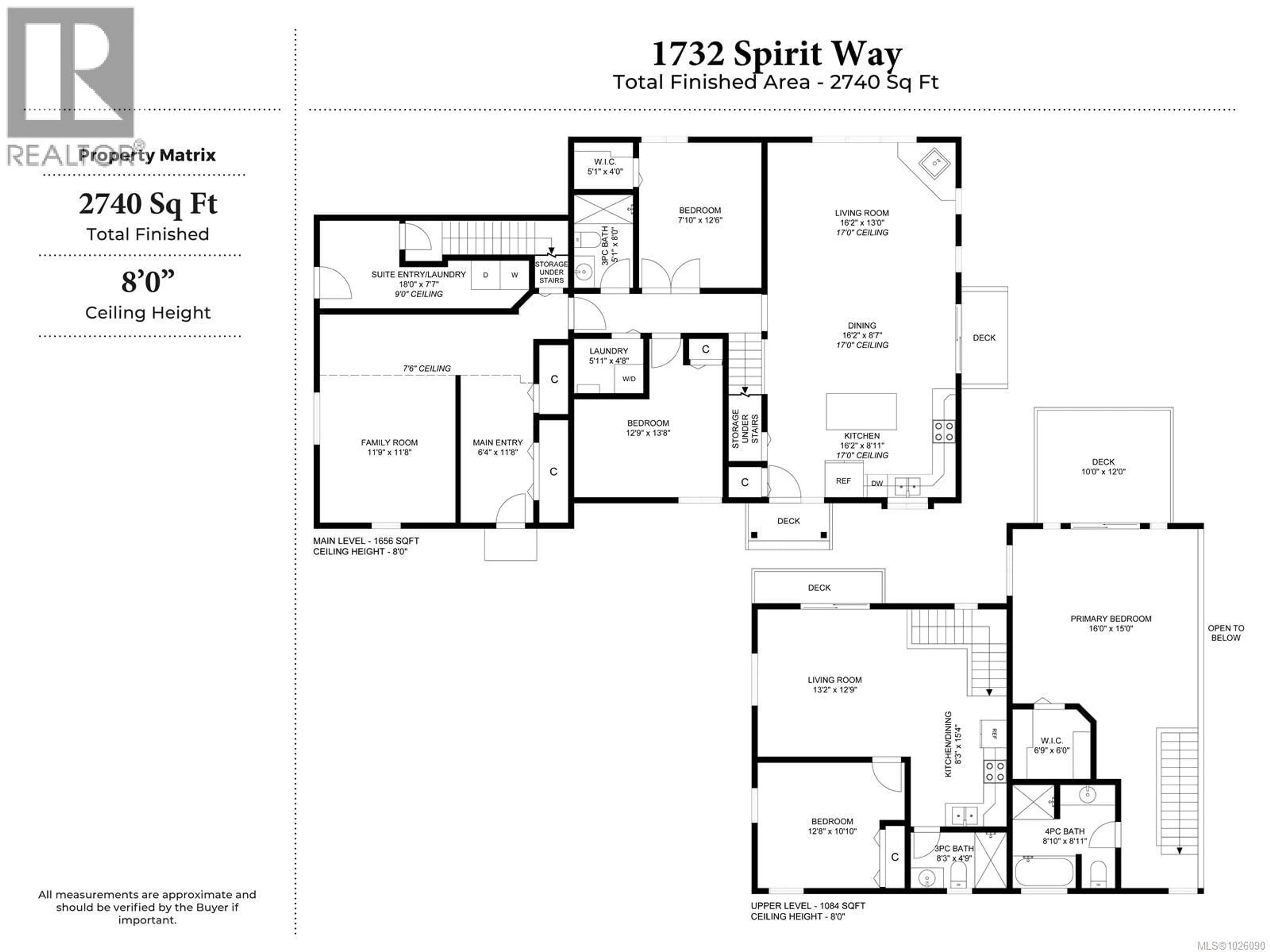 Floor plan for 1732 SPIRIT WAY, Qualicum Beach British Columbia V9K2S3