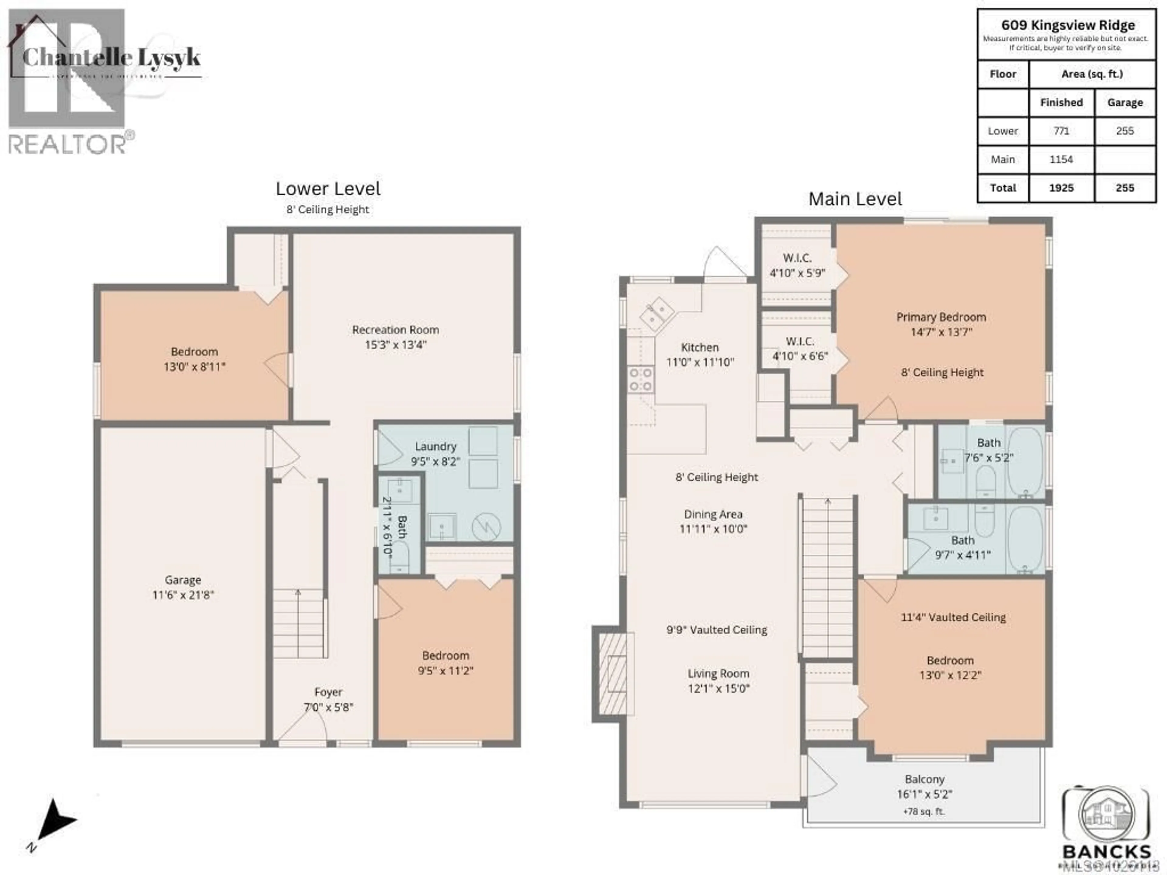 Floor plan for 609 KINGSVIEW RIDGE, Langford British Columbia V9B6T5