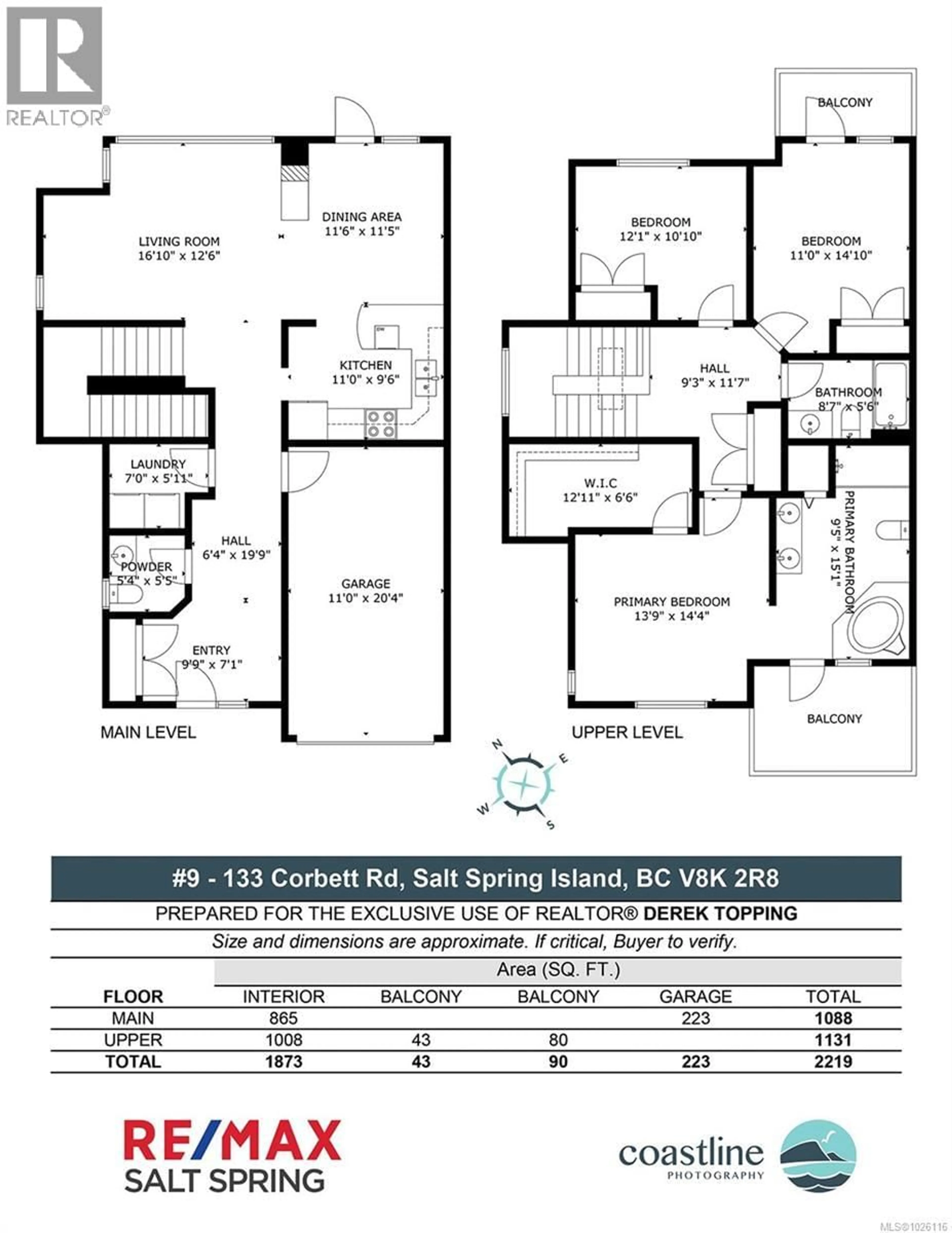 Floor plan for 9 - 133 CORBETT ROAD, Salt Spring British Columbia V8K2W6