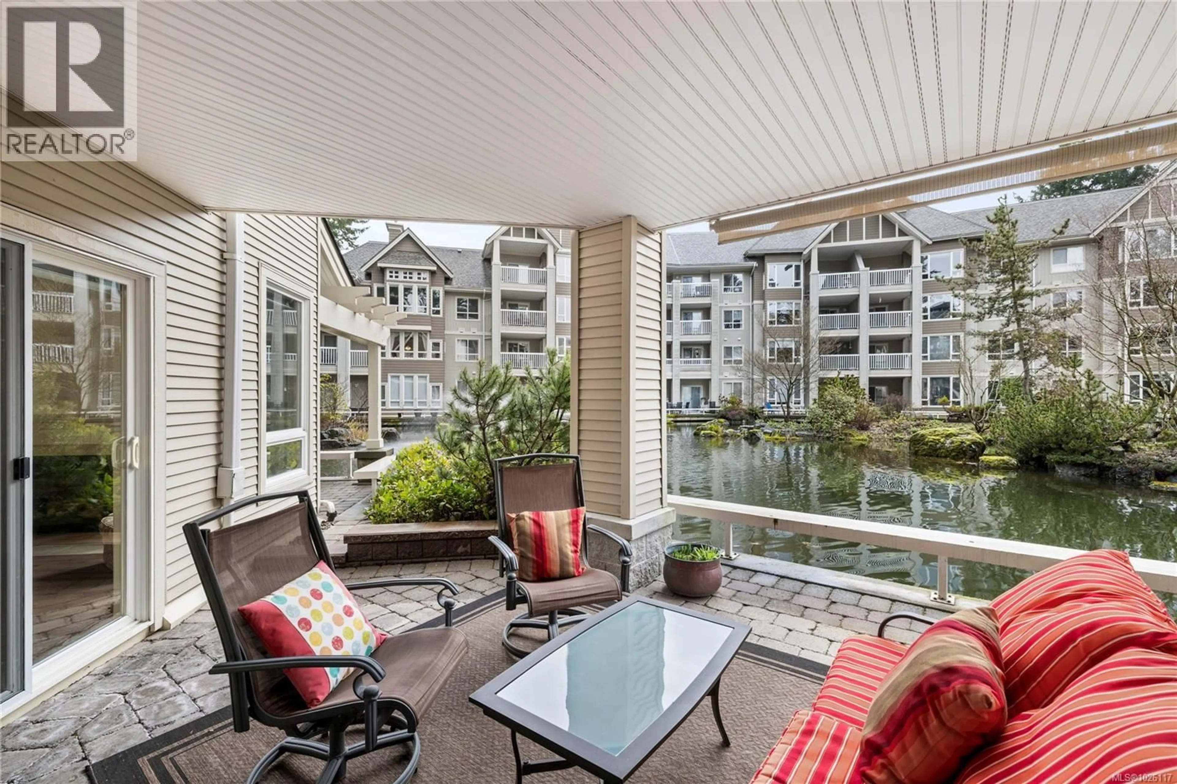 Patio, water/lake/river/ocean view for 101 - 5625 EDGEWATER LANE, Nanaimo British Columbia V9T6K3