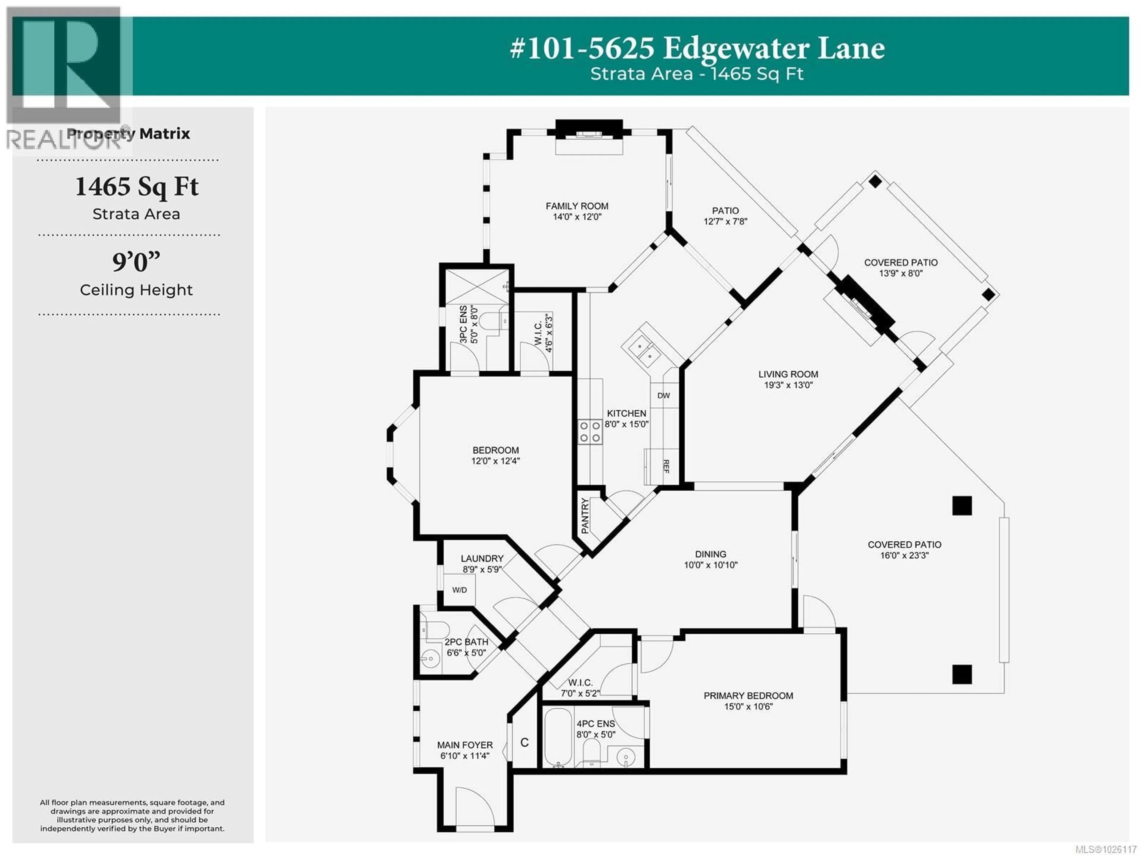 Floor plan for 101 - 5625 EDGEWATER LANE, Nanaimo British Columbia V9T6K3