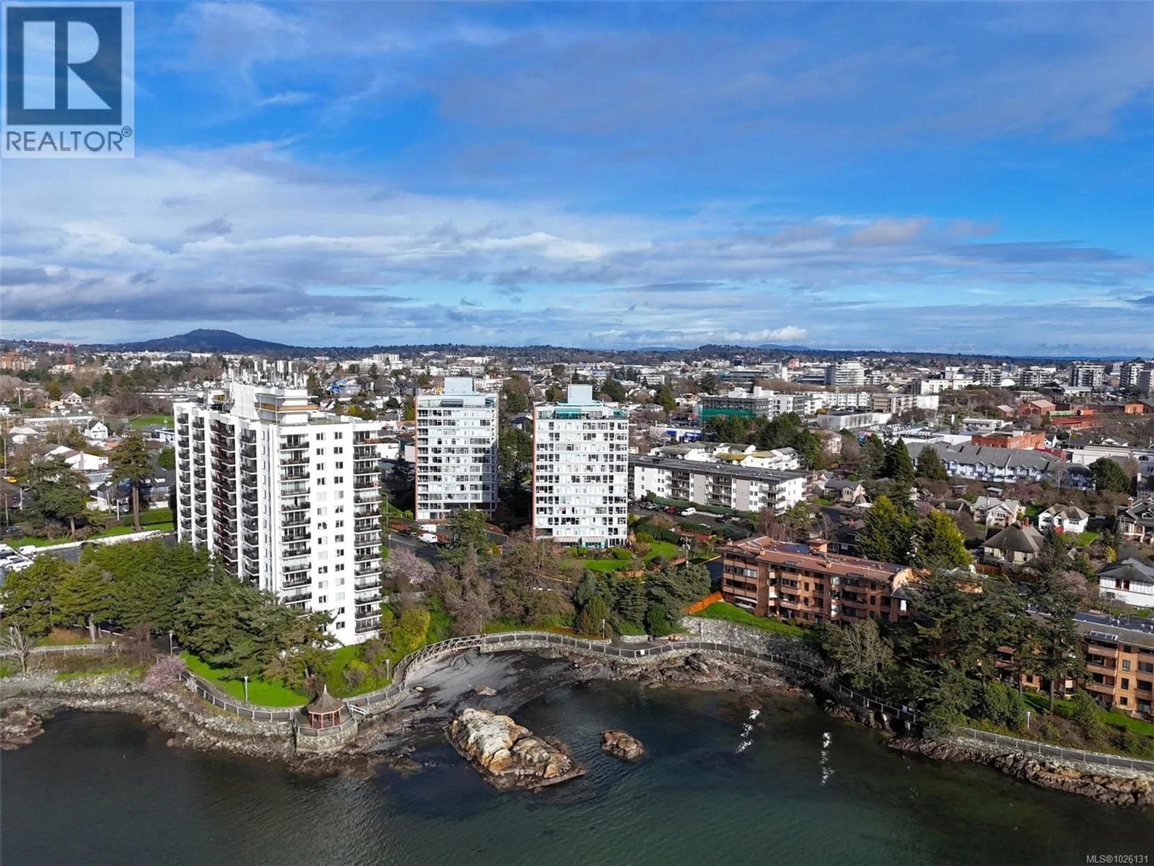 A pic from outside/outdoor area/front of a property/back of a property/a pic from drone, water/lake/river/ocean view for 104 - 325 MAITLAND STREET, Victoria British Columbia V9A7E9