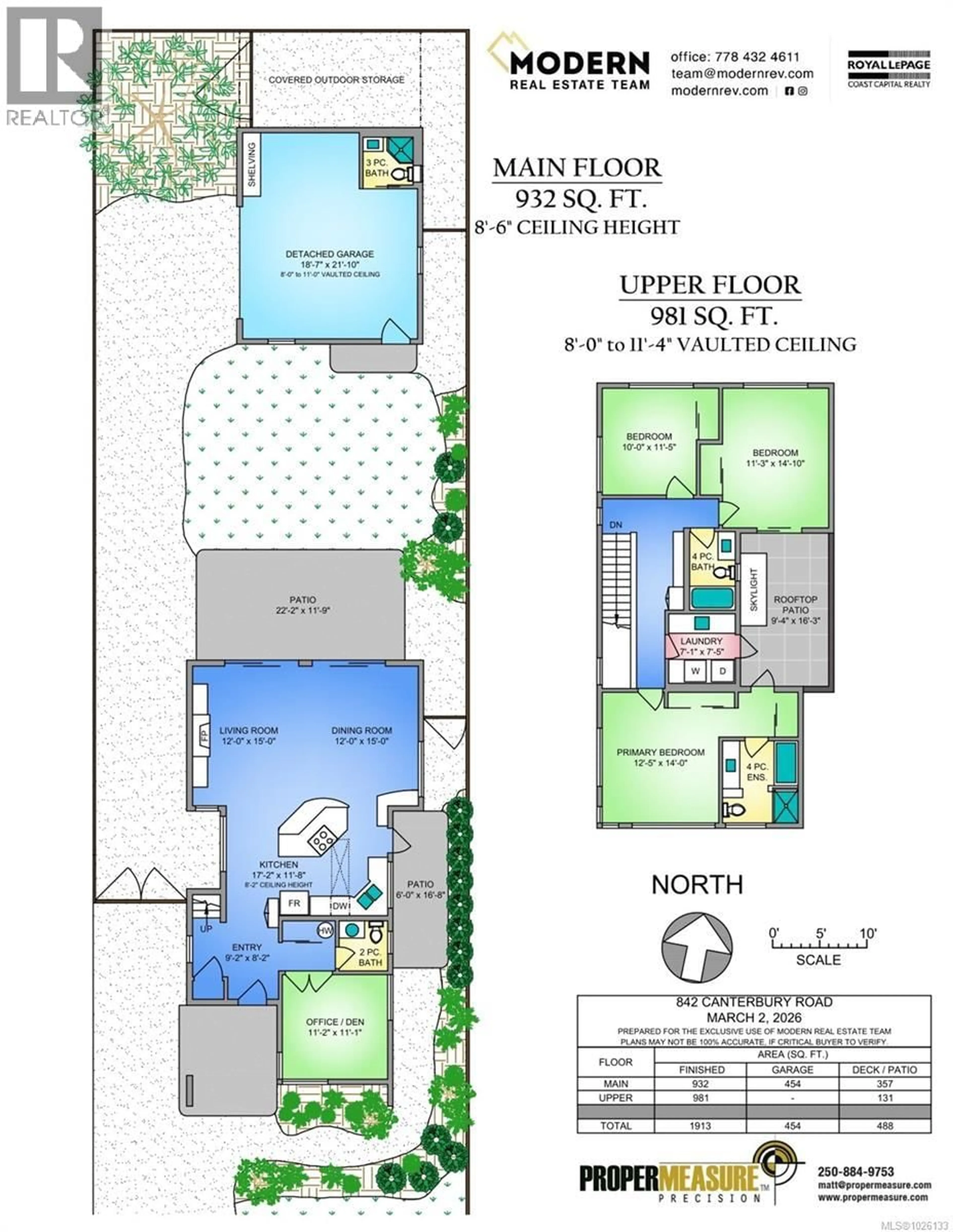 Floor plan for 842 CANTERBURY ROAD, Saanich British Columbia V8X3E6