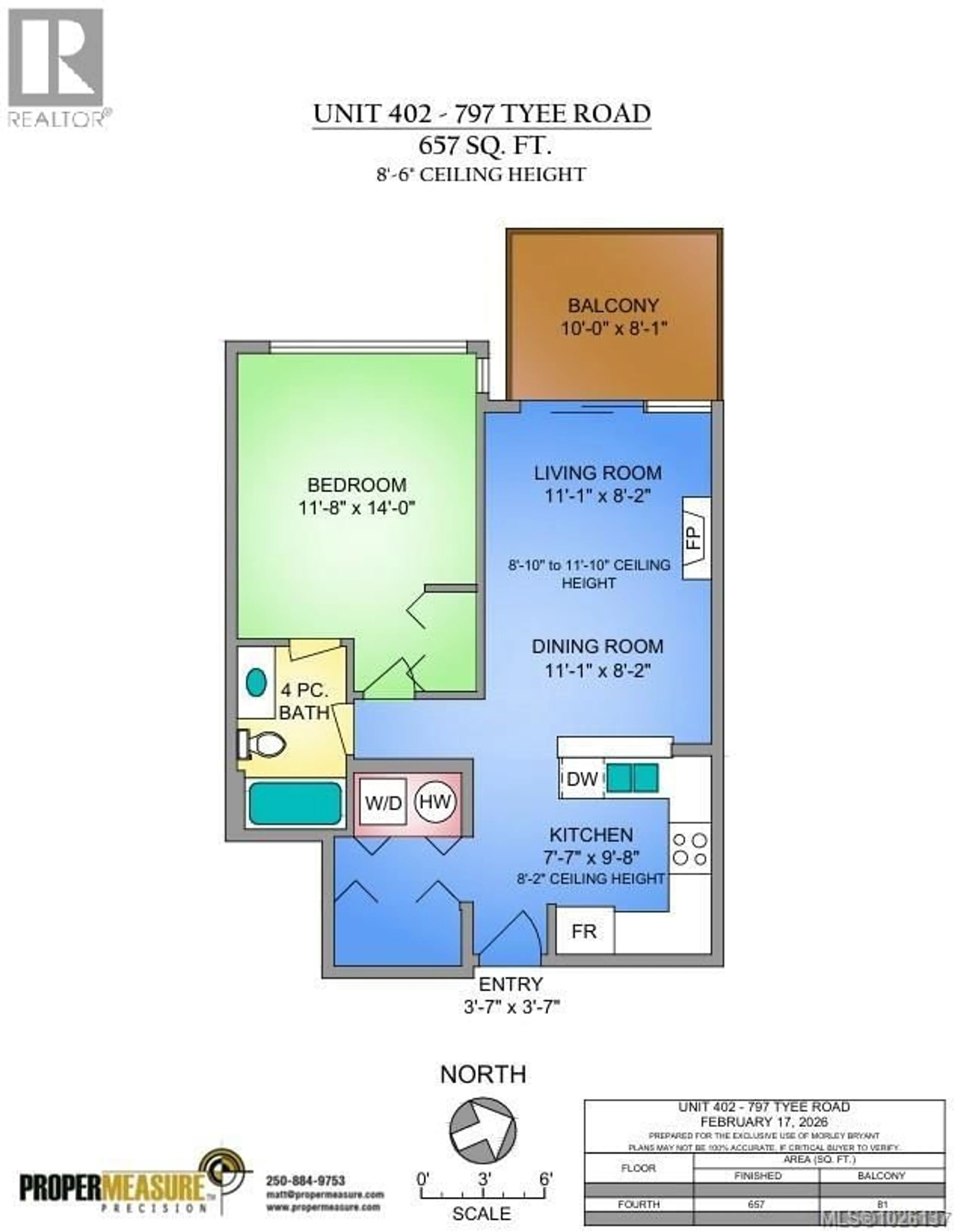 Floor plan for 402 - 797 TYEE ROAD, Victoria British Columbia V9A7R4