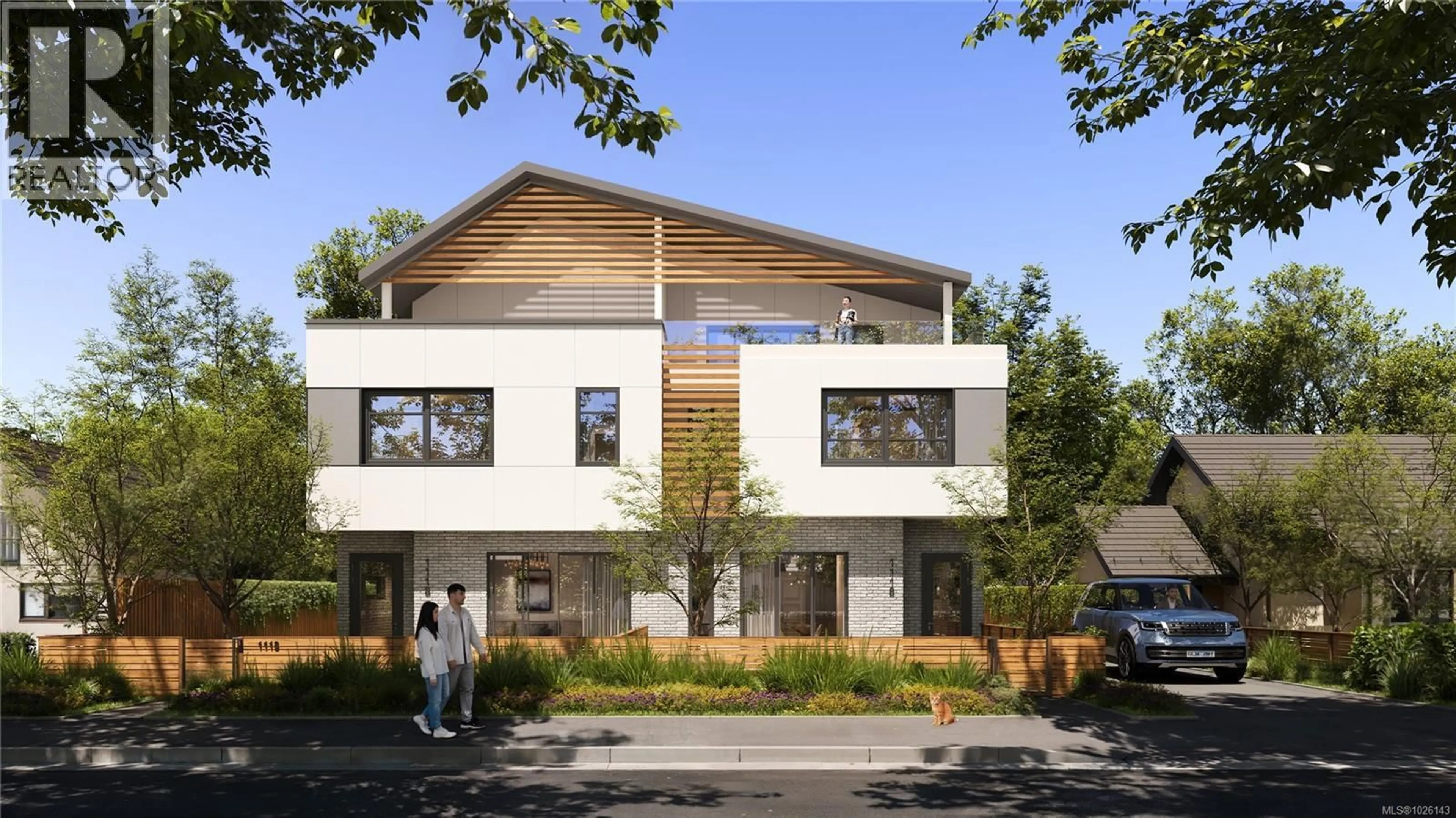 Home with brick exterior material, building for 4 - 1118 MUNRO STREET, Esquimalt British Columbia V9A5P1